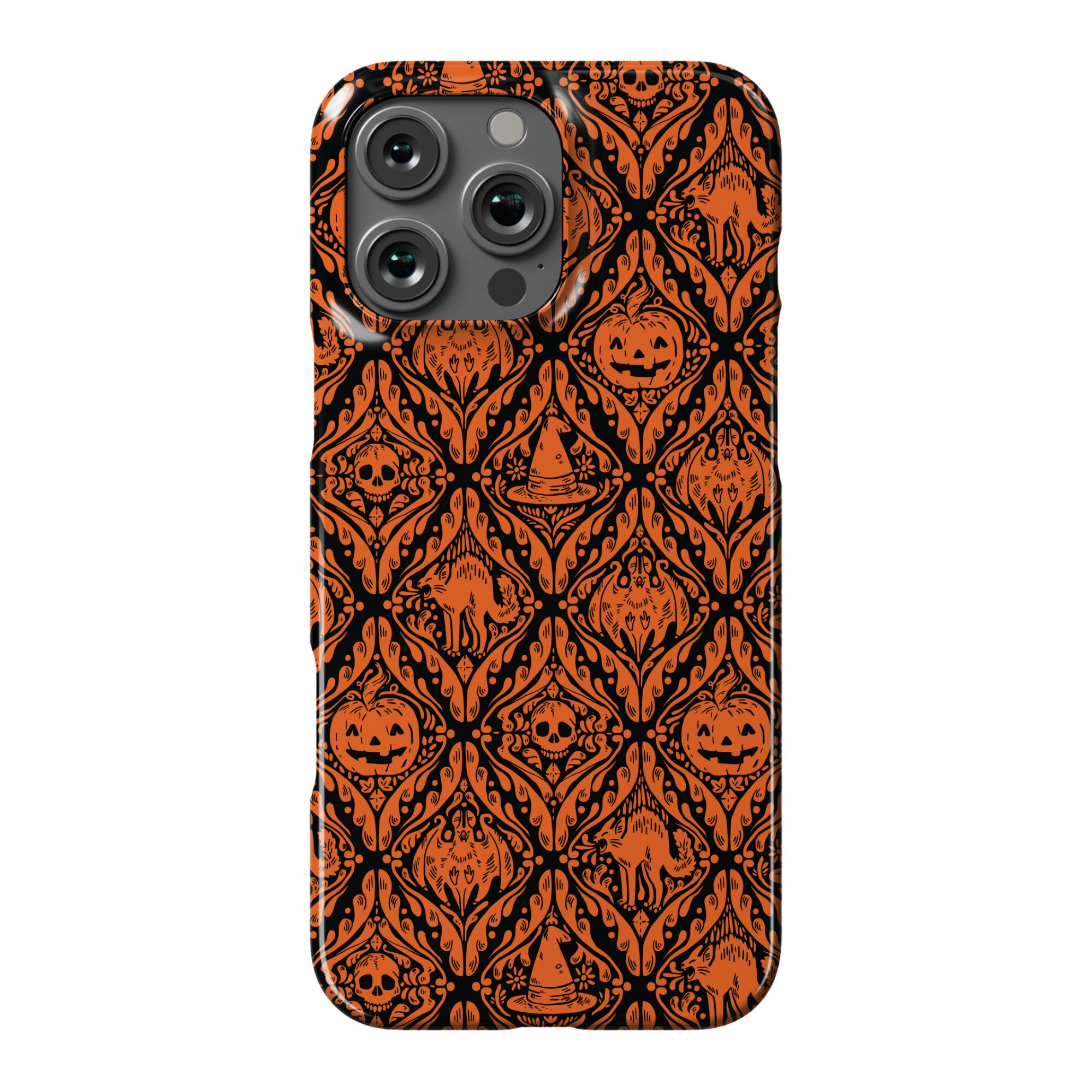 Spooky Vintage Halloween Pattern Phone Case