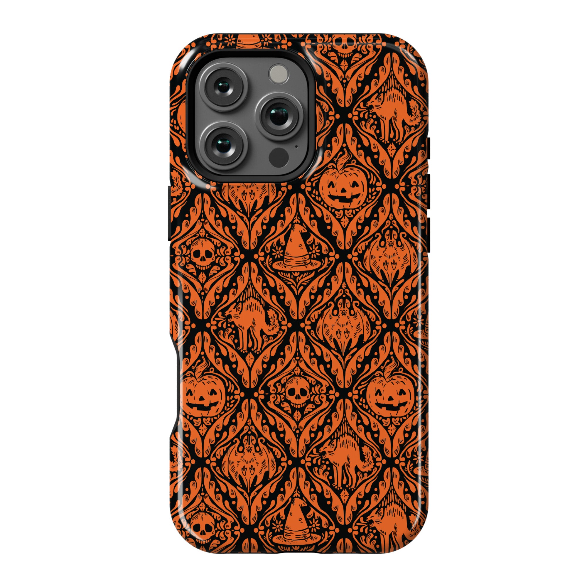 Spooky Vintage Halloween Pattern Phone Case