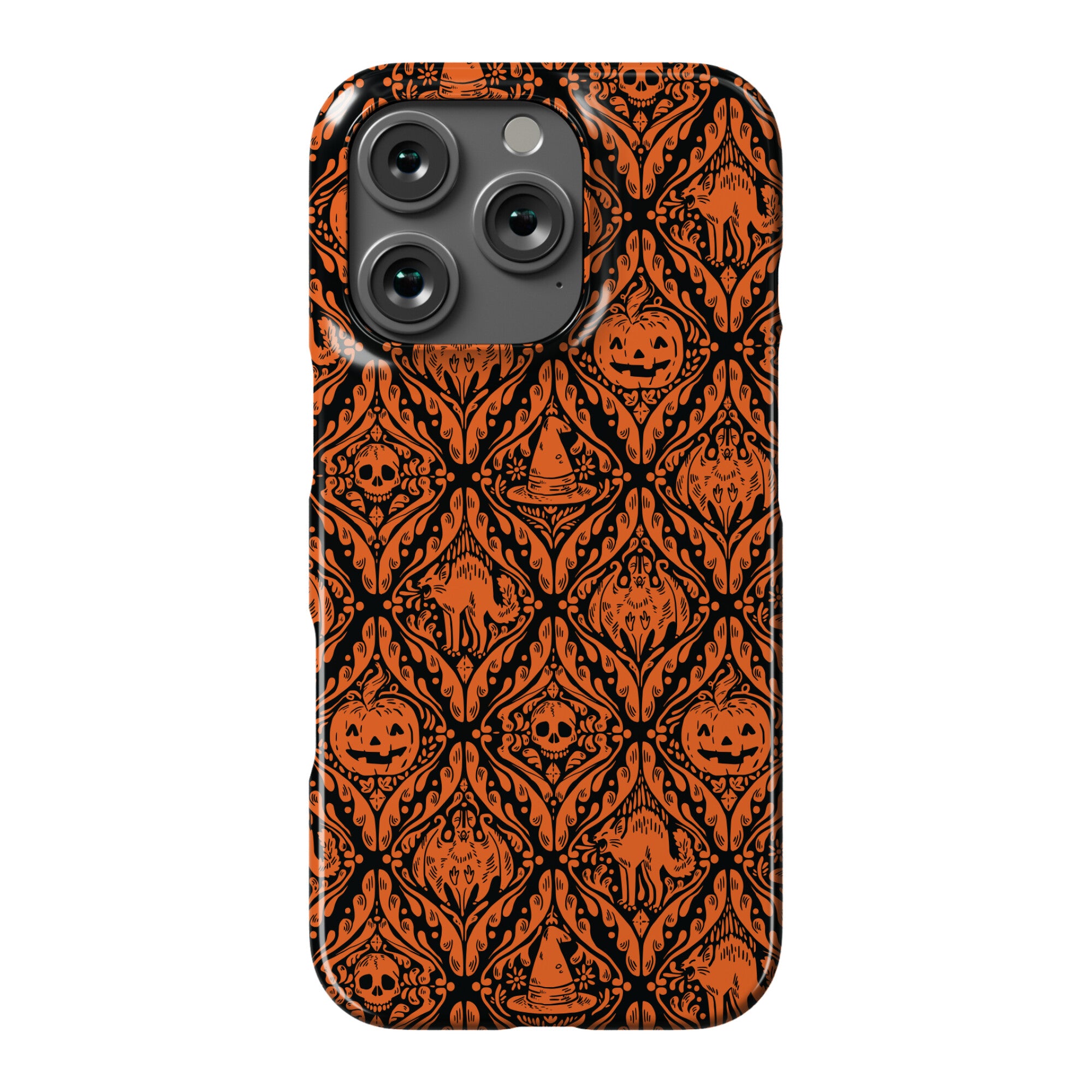 Spooky Vintage Halloween Pattern Phone Case
