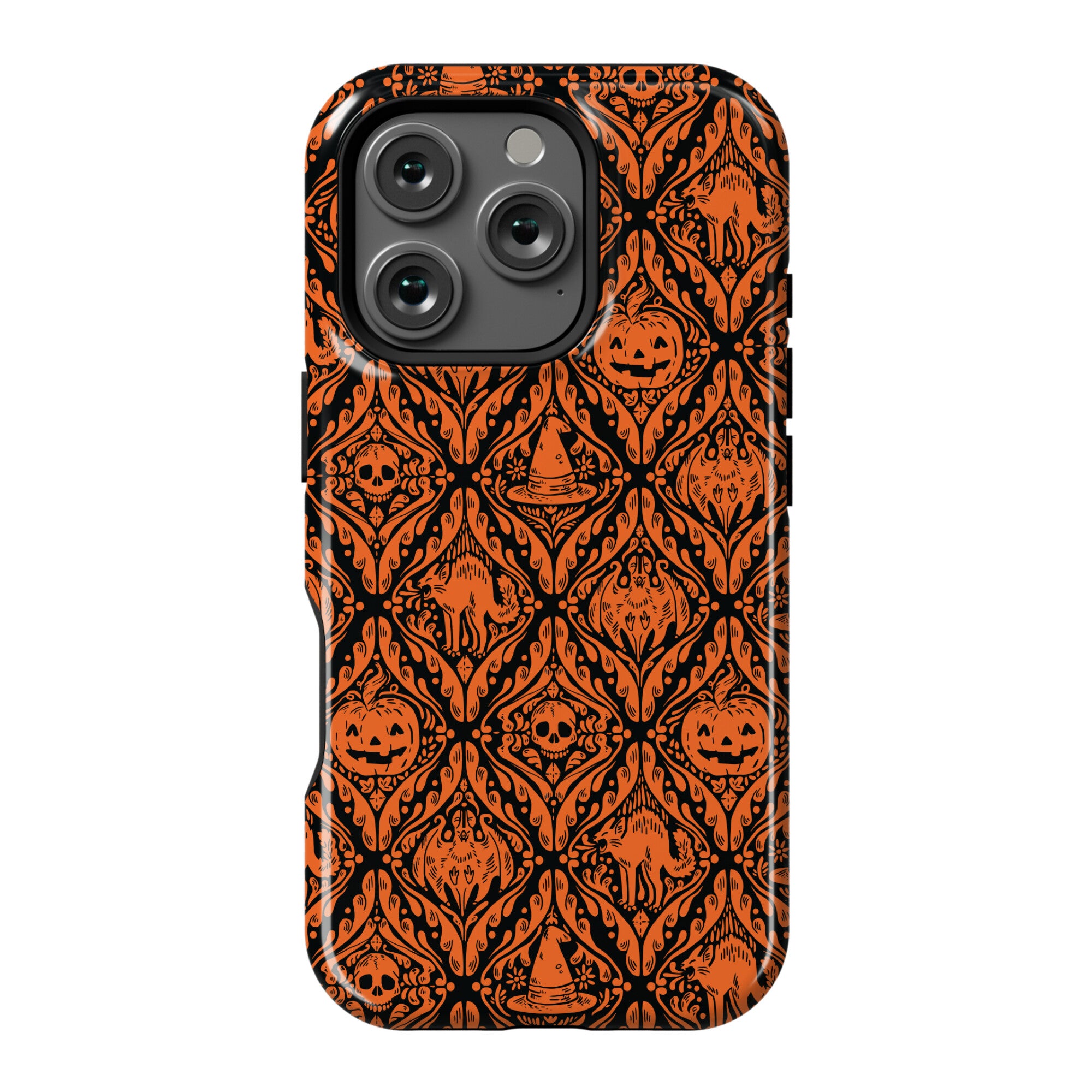 Spooky Vintage Halloween Pattern Phone Case