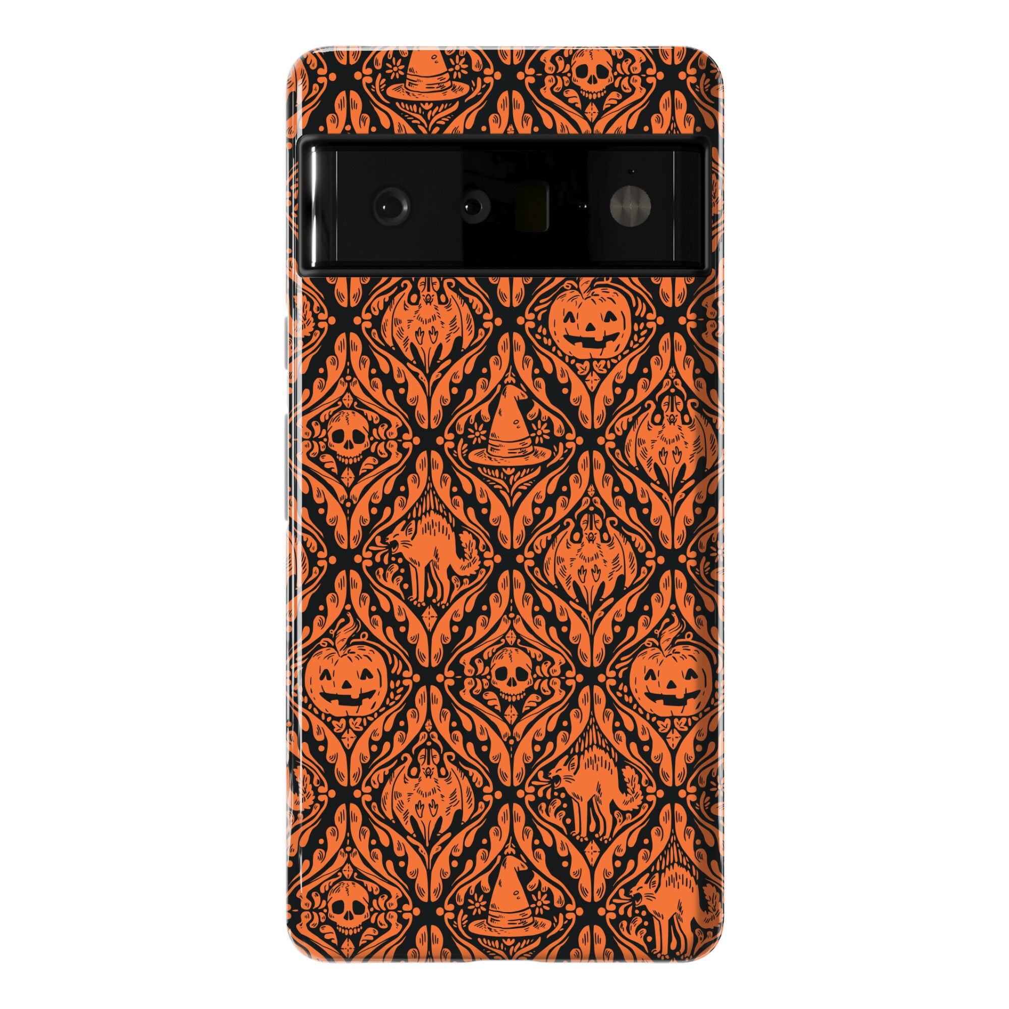 Spooky Vintage Halloween Pattern Phone Case