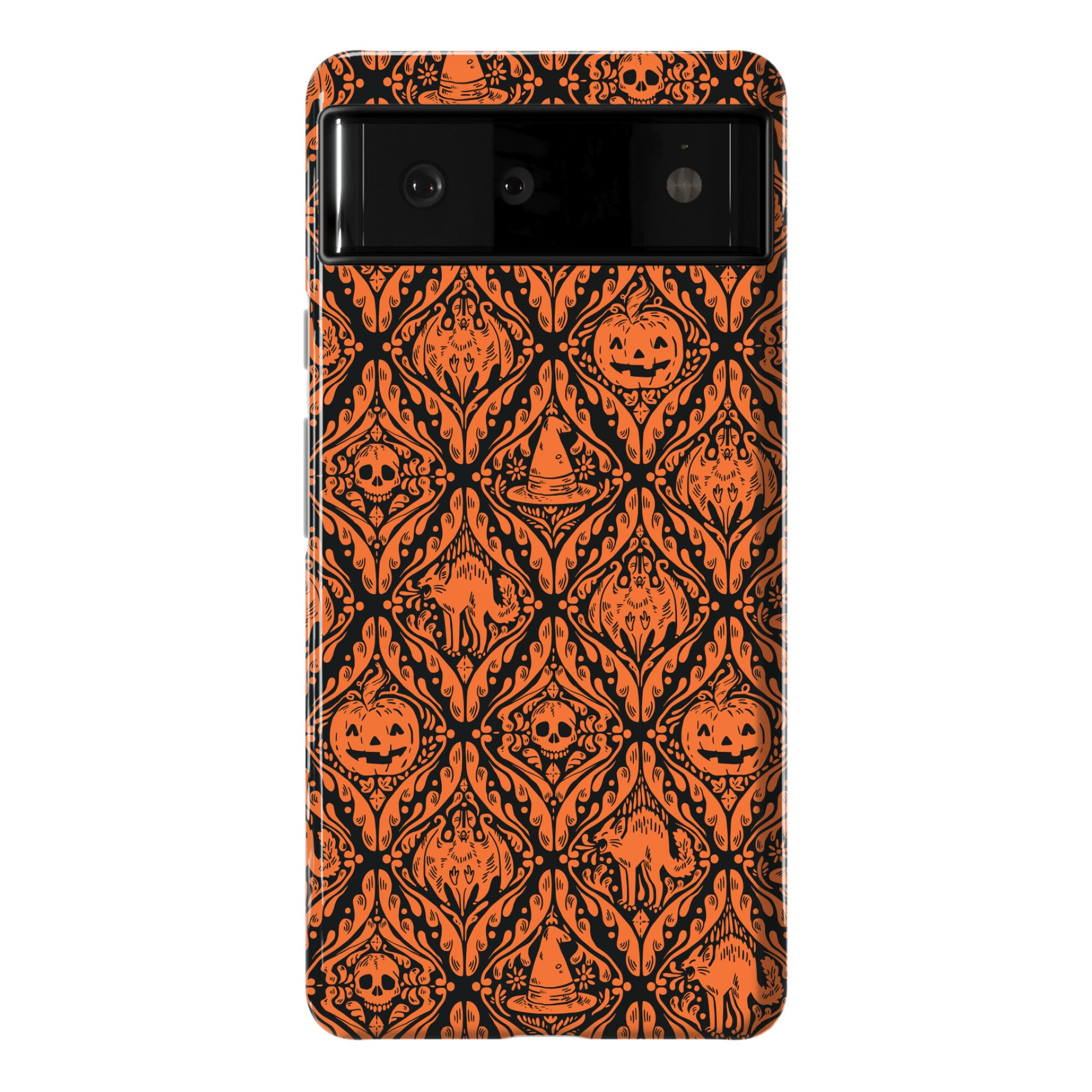 Spooky Vintage Halloween Pattern Phone Case