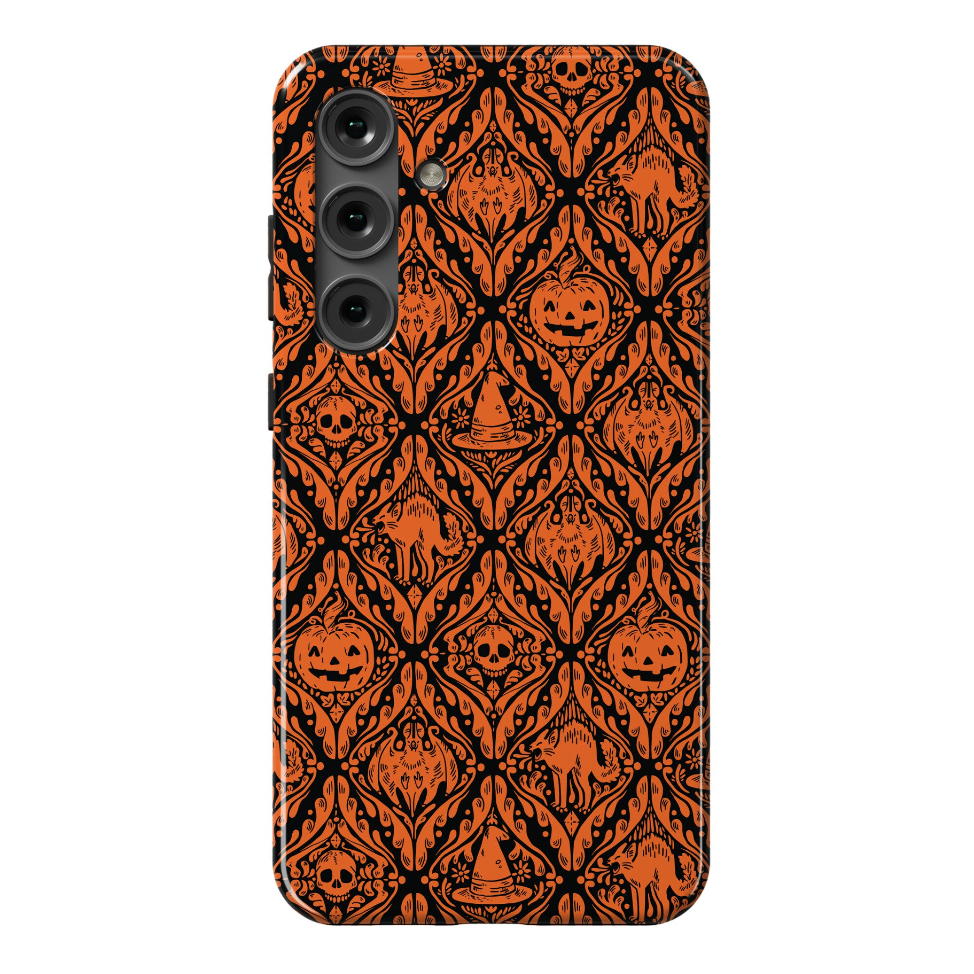 Spooky Vintage Halloween Pattern Phone Case