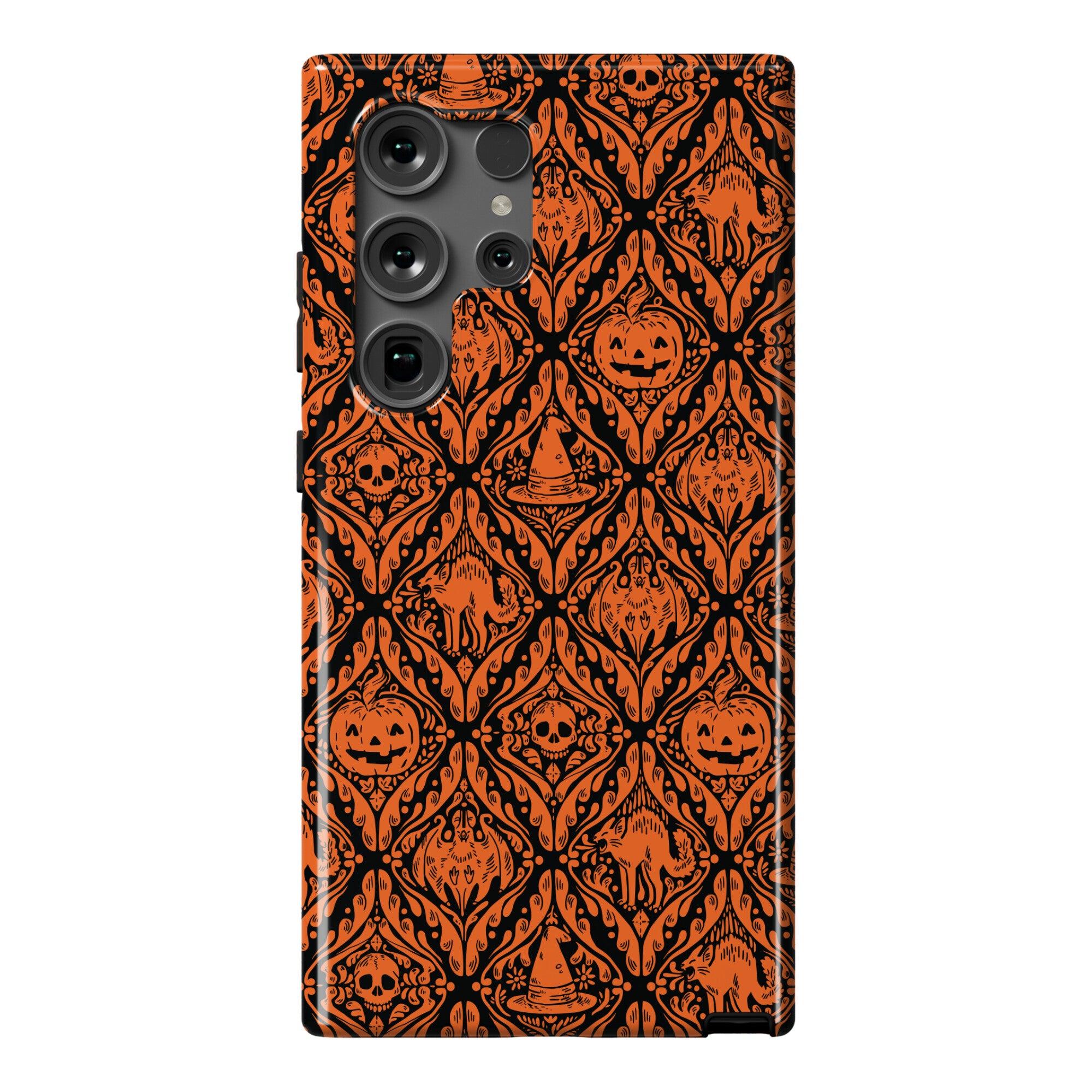 Spooky Vintage Halloween Pattern Phone Case