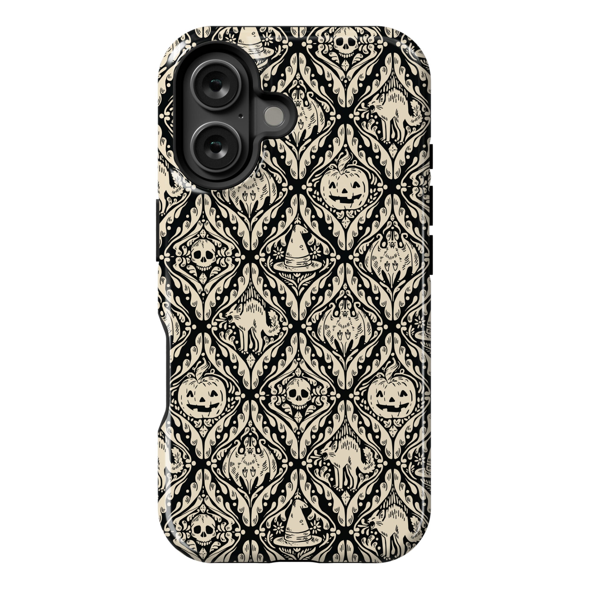 Spooky Vintage Halloween Pattern Phone Case