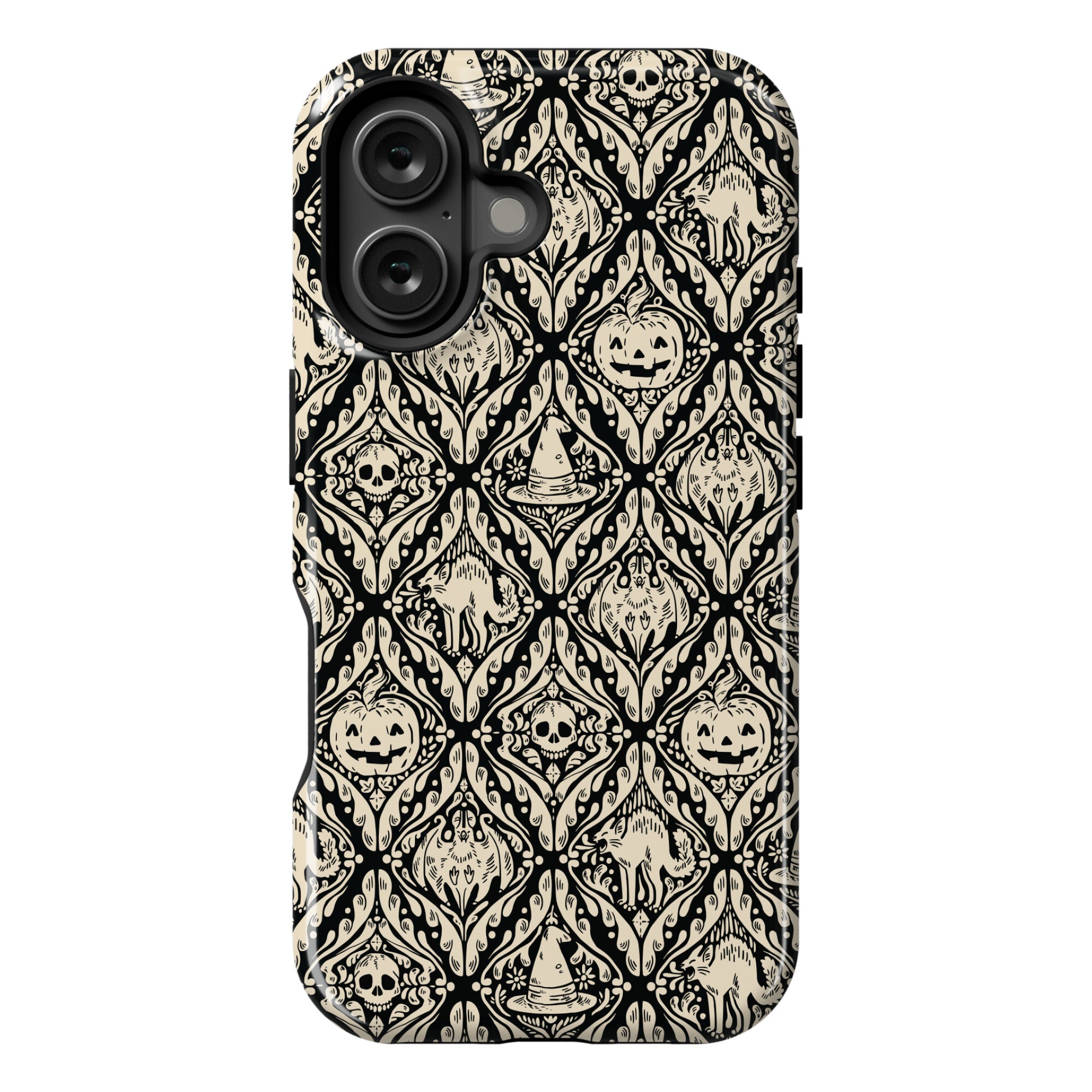 Spooky Vintage Halloween Pattern Phone Case