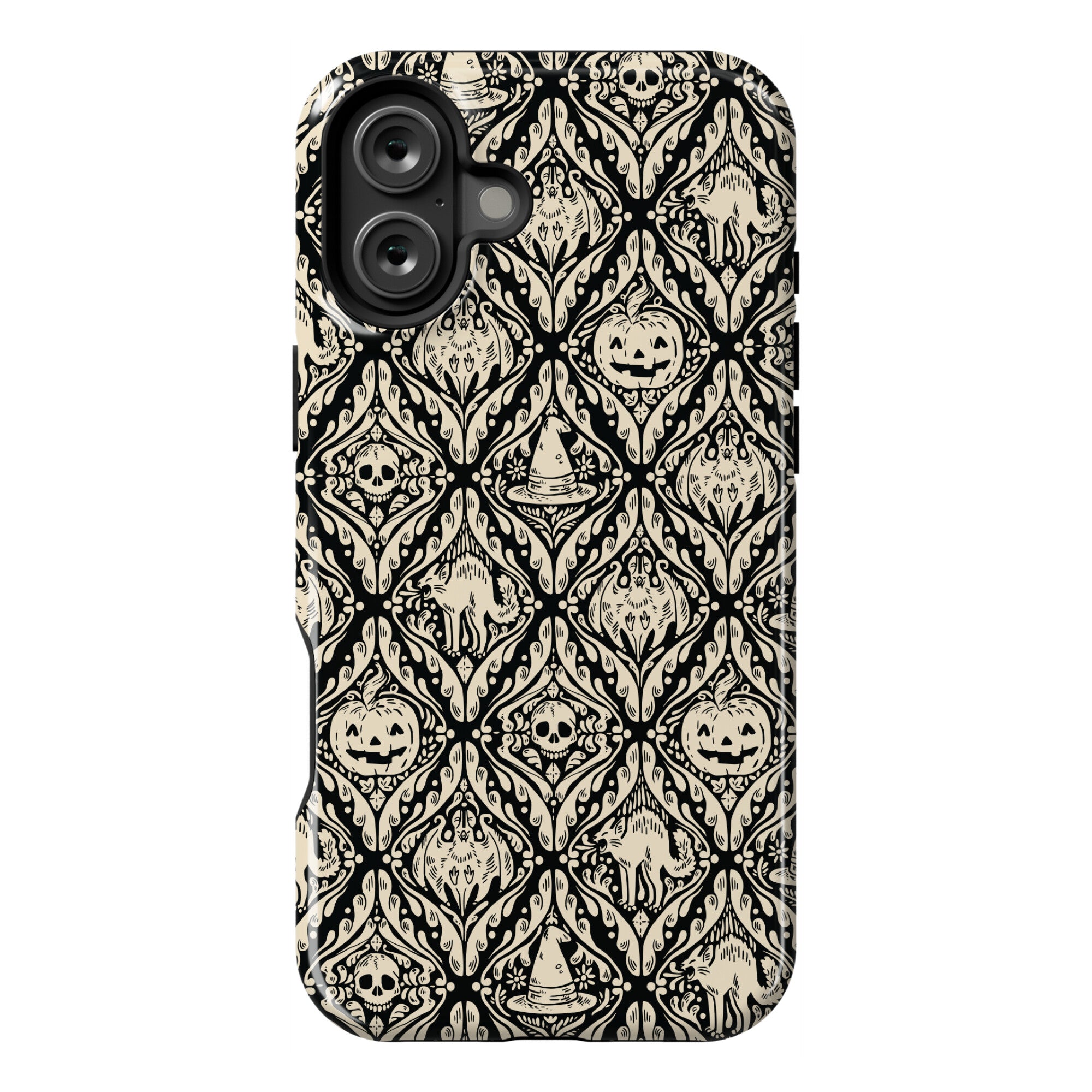 Spooky Vintage Halloween Pattern Phone Case