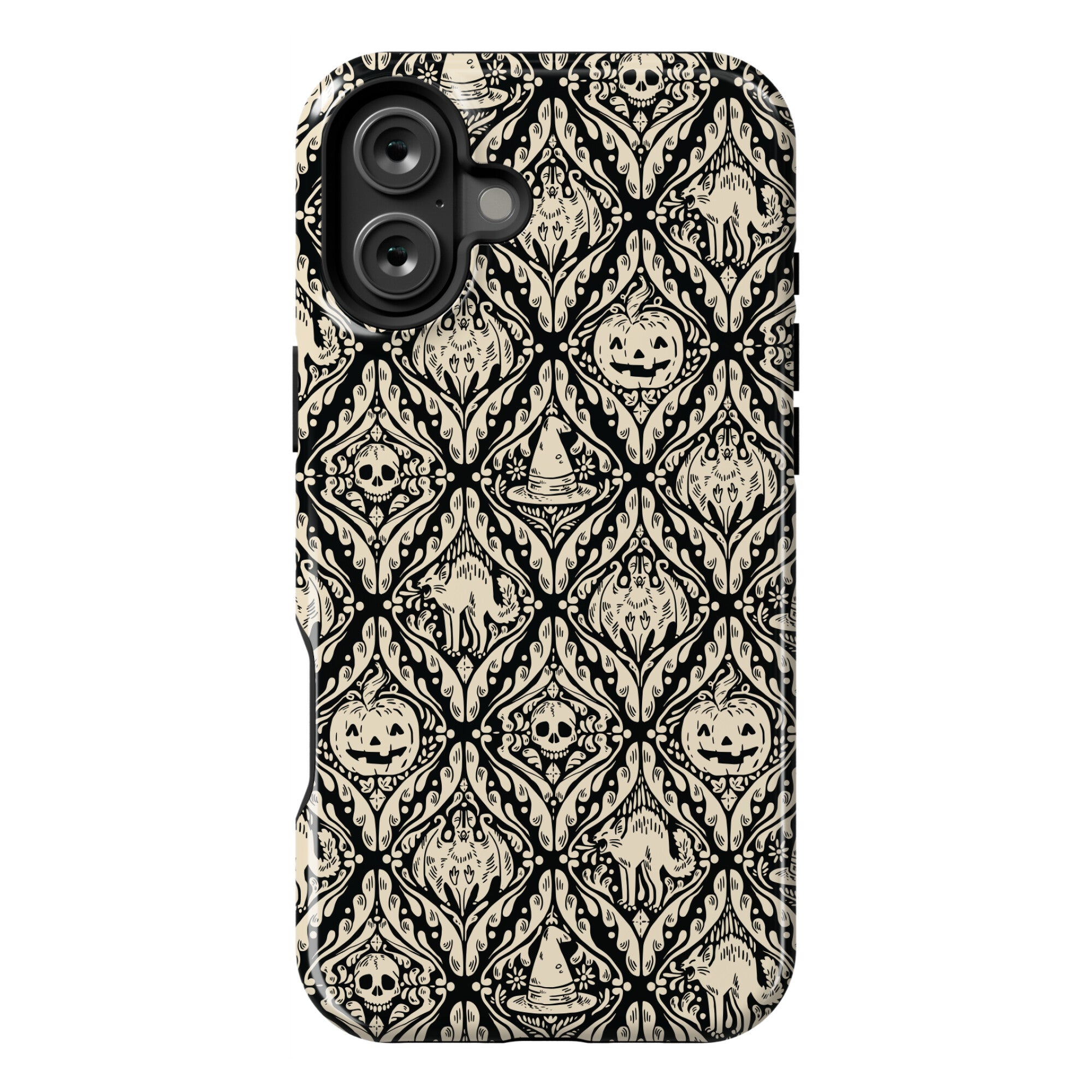 Spooky Vintage Halloween Pattern Phone Case