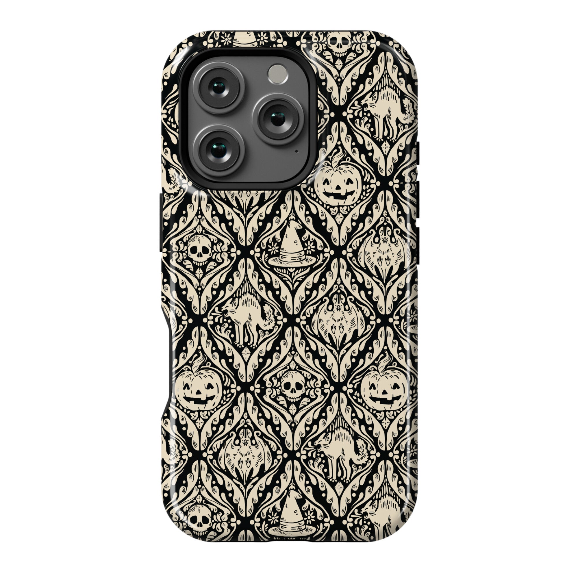 Spooky Vintage Halloween Pattern Phone Case