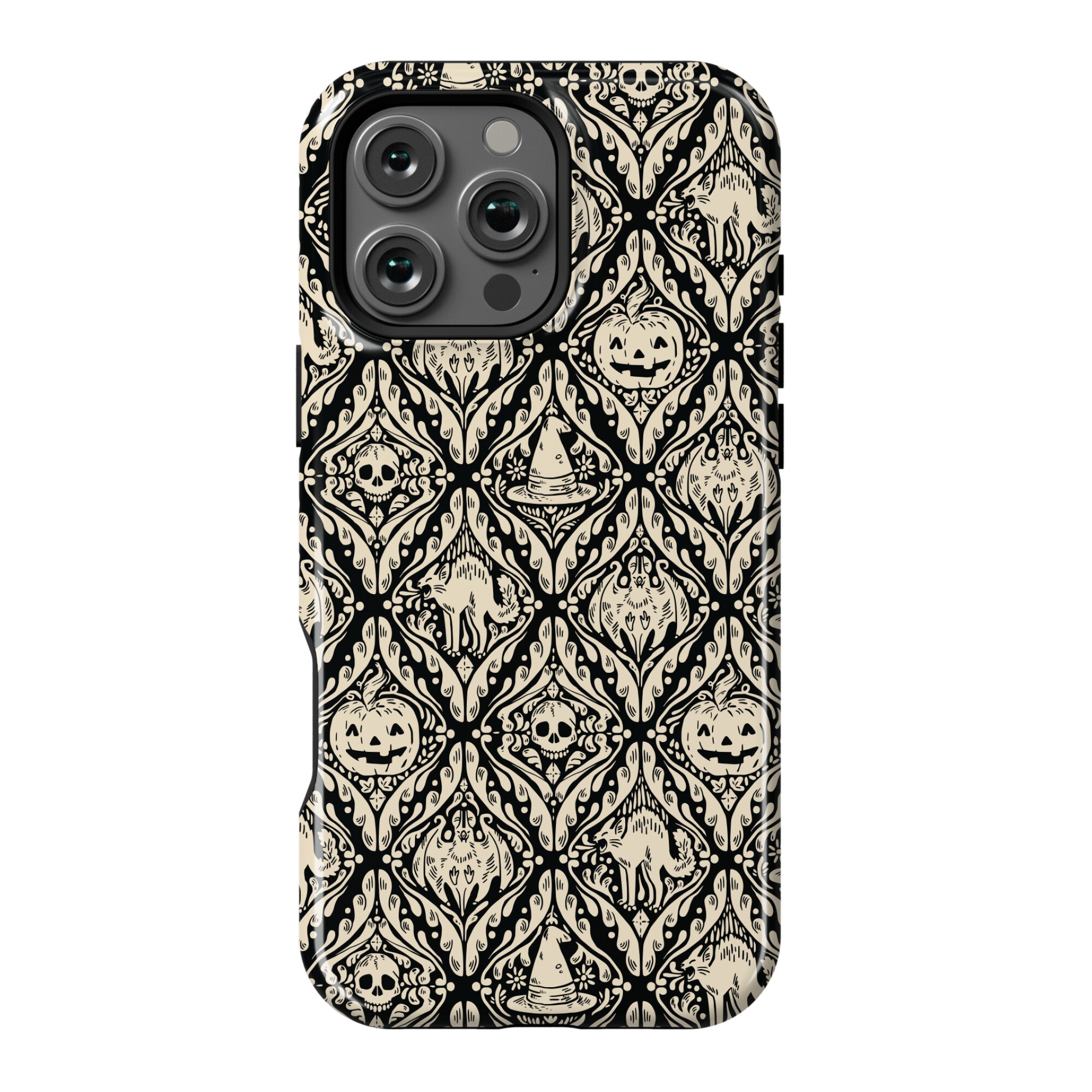 Spooky Vintage Halloween Pattern Phone Case