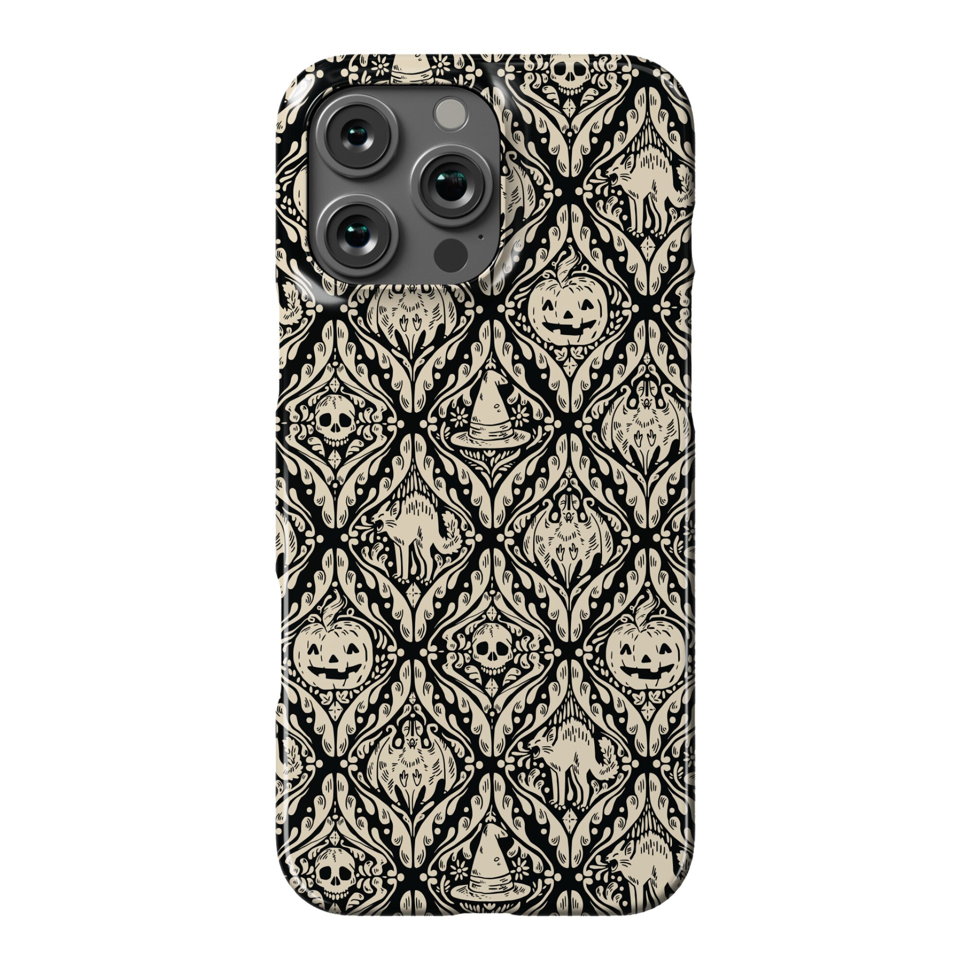 Spooky Vintage Halloween Pattern Phone Case