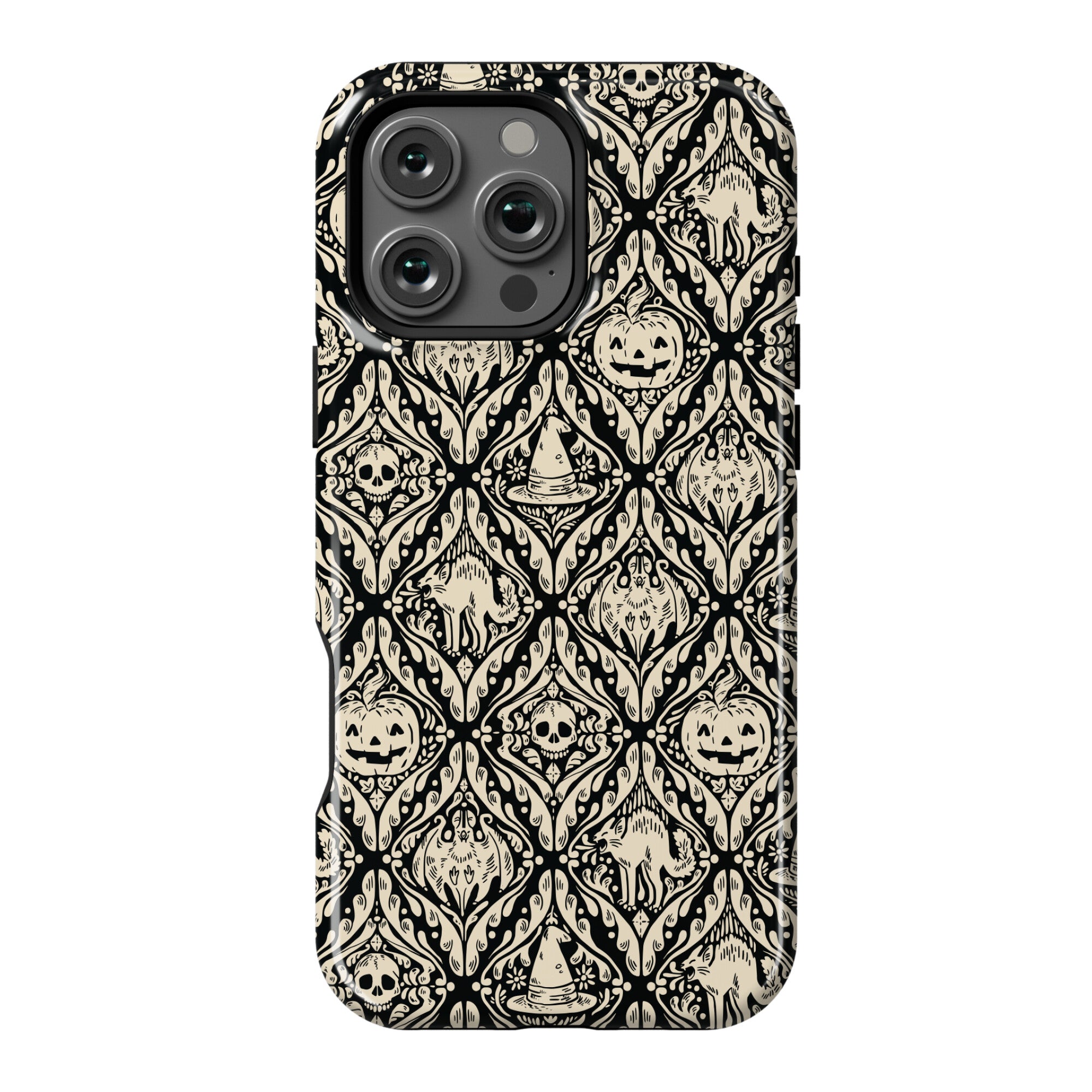 Spooky Vintage Halloween Pattern Phone Case