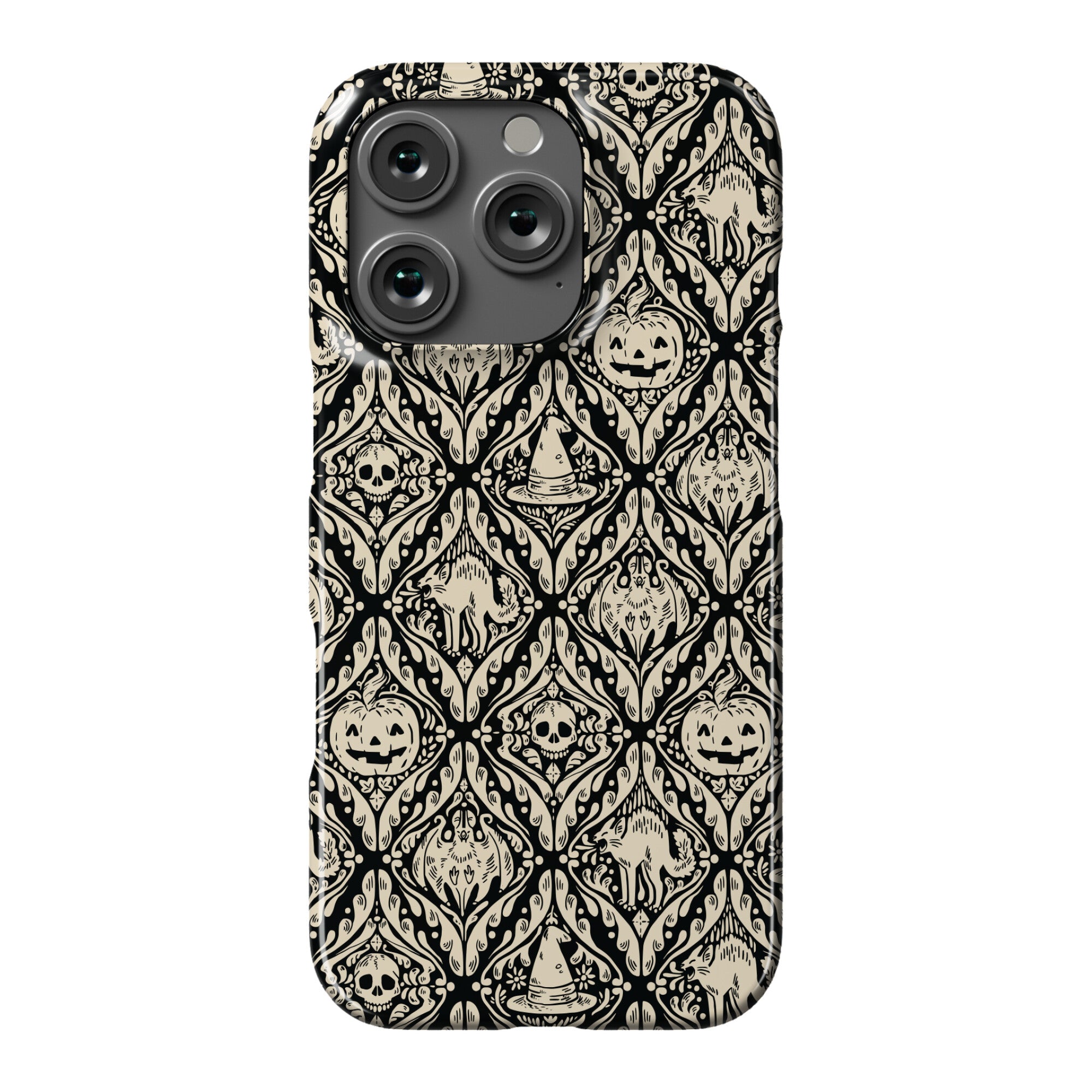 Spooky Vintage Halloween Pattern Phone Case