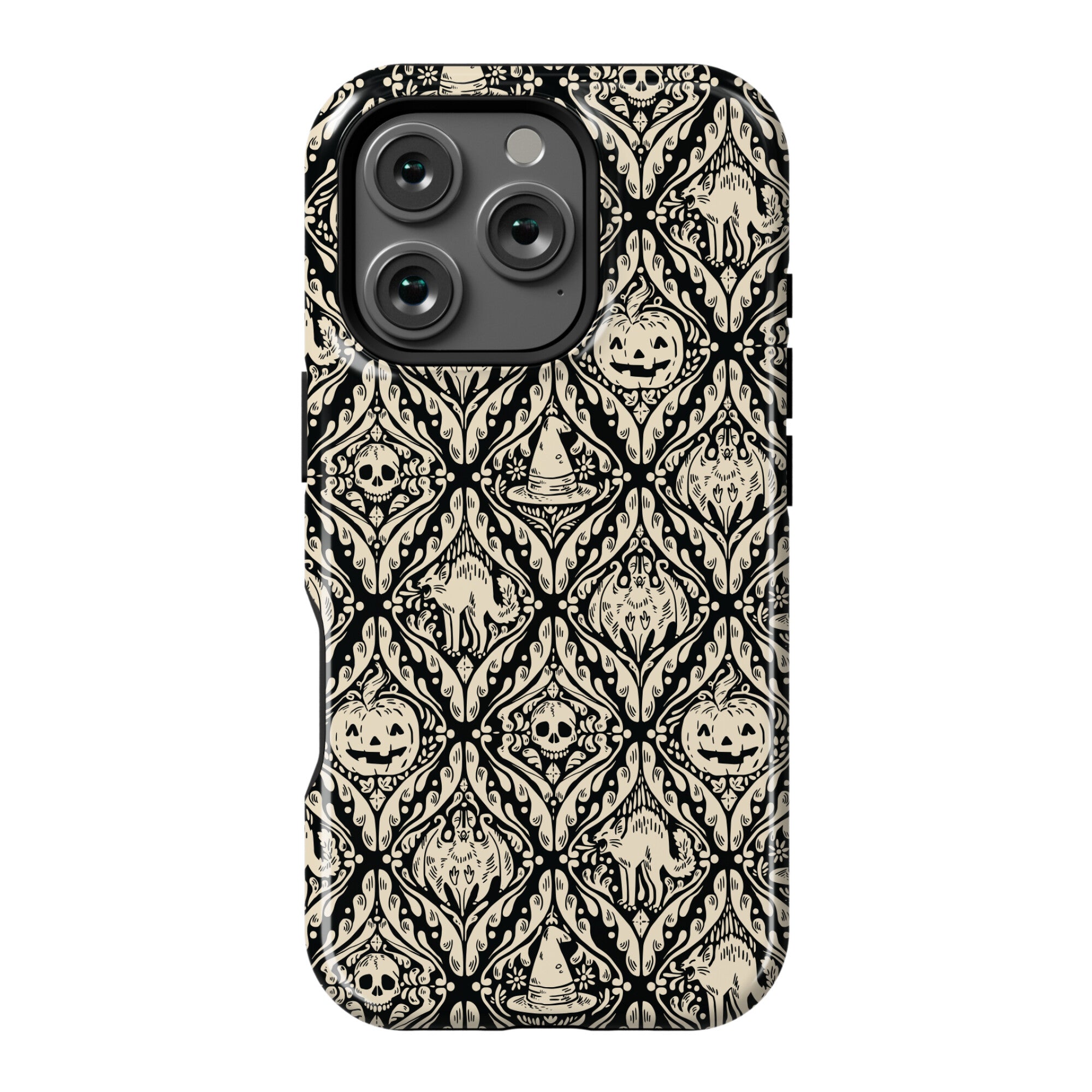 Spooky Vintage Halloween Pattern Phone Case