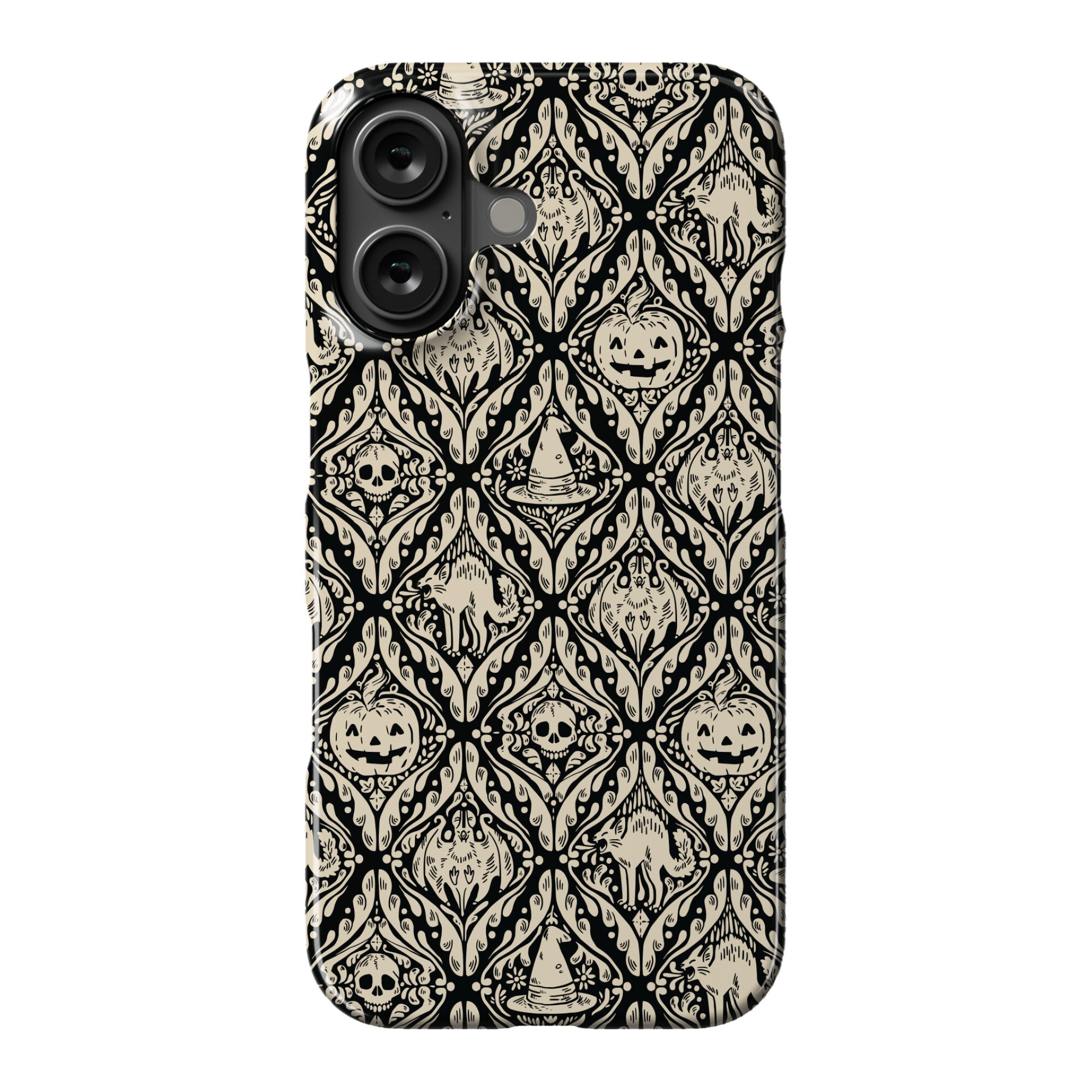 Spooky Vintage Halloween Pattern Phone Case