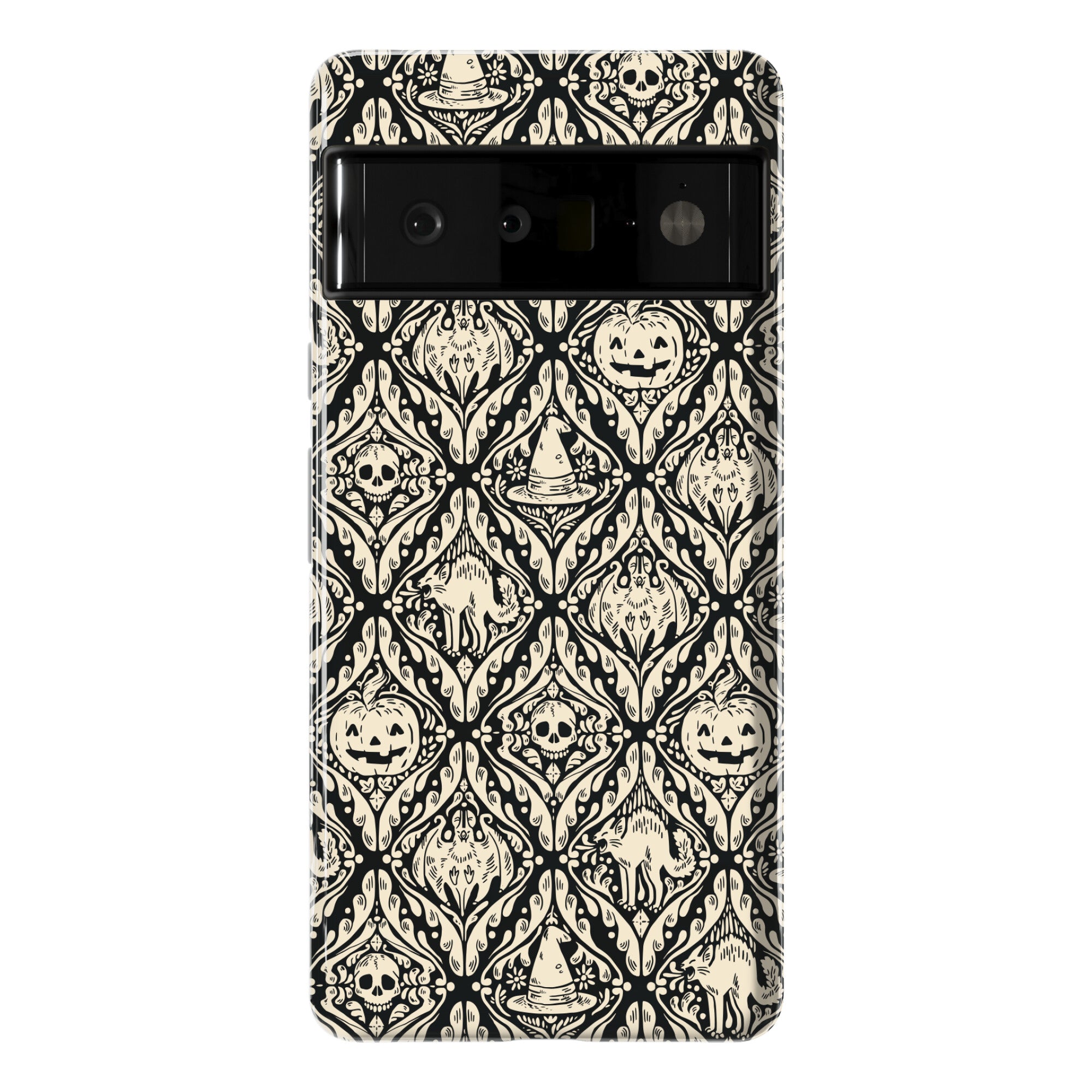 Spooky Vintage Halloween Pattern Phone Case
