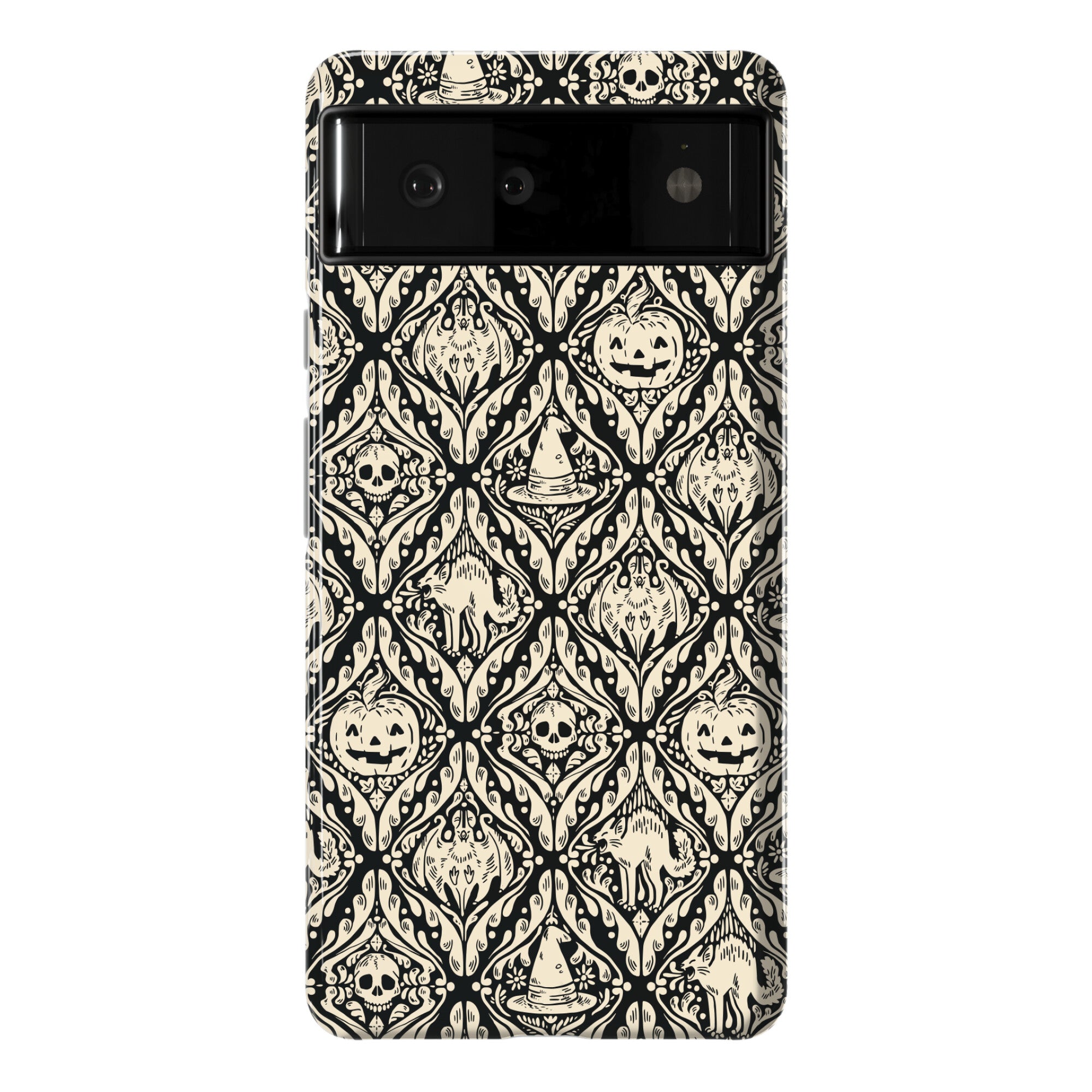 Spooky Vintage Halloween Pattern Phone Case