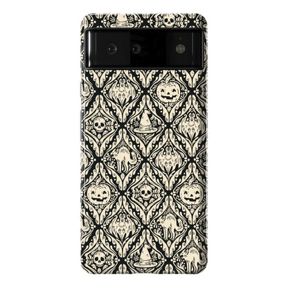 Spooky Vintage Halloween Pattern Phone Case