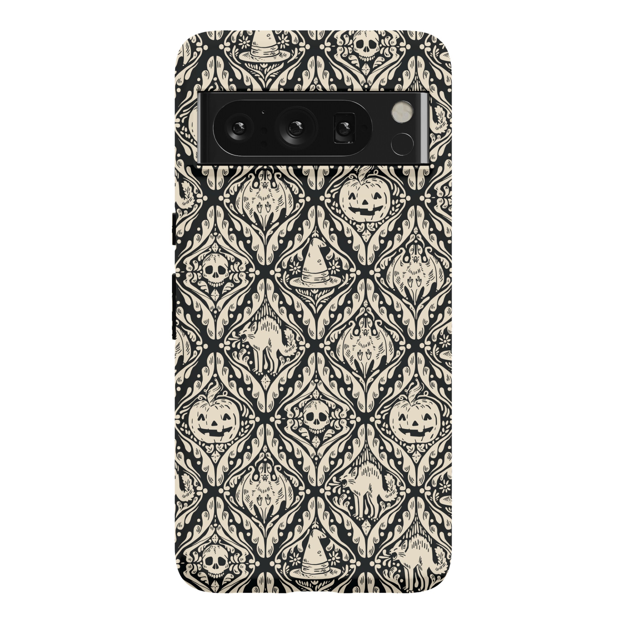Spooky Vintage Halloween Pattern Phone Case