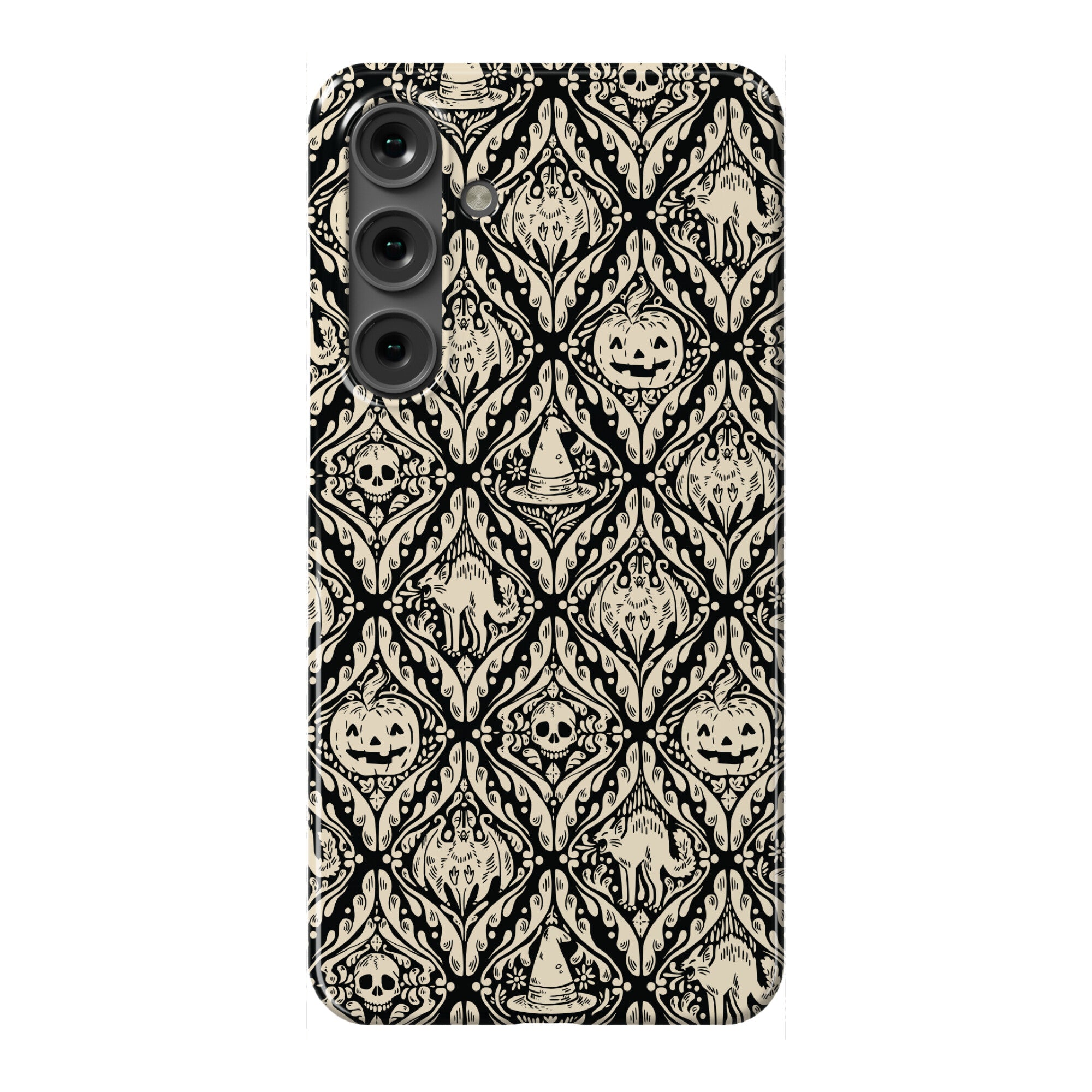 Spooky Vintage Halloween Pattern Phone Case