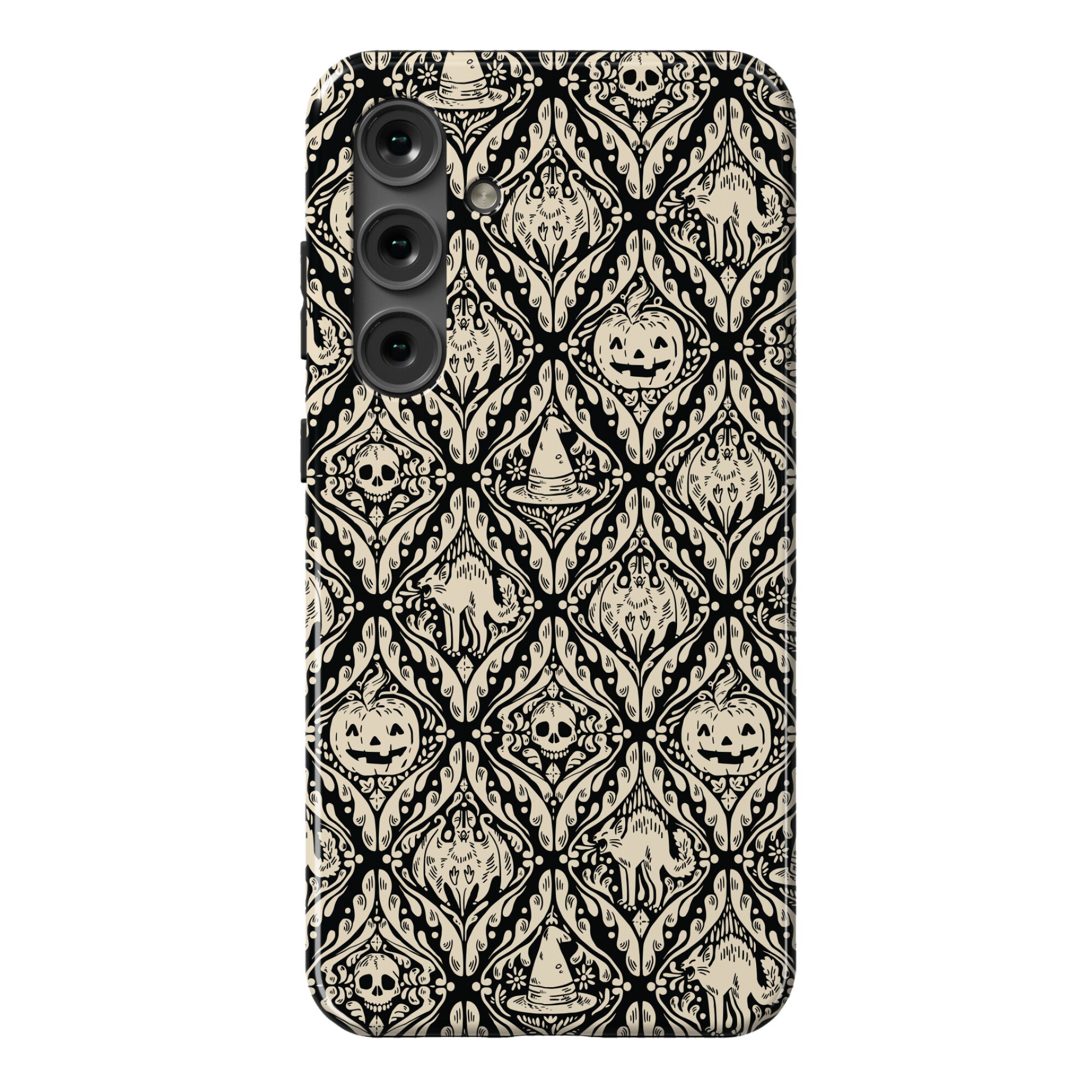 Spooky Vintage Halloween Pattern Phone Case