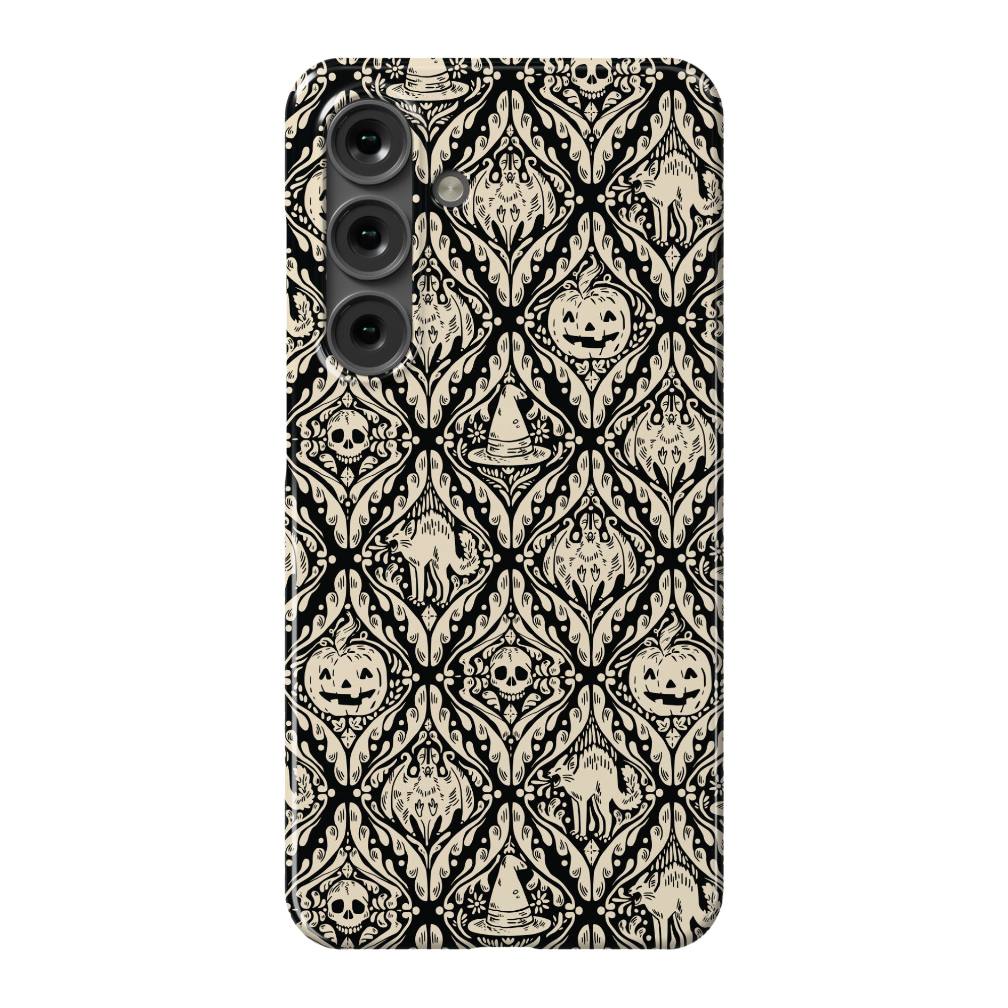 Spooky Vintage Halloween Pattern Phone Case