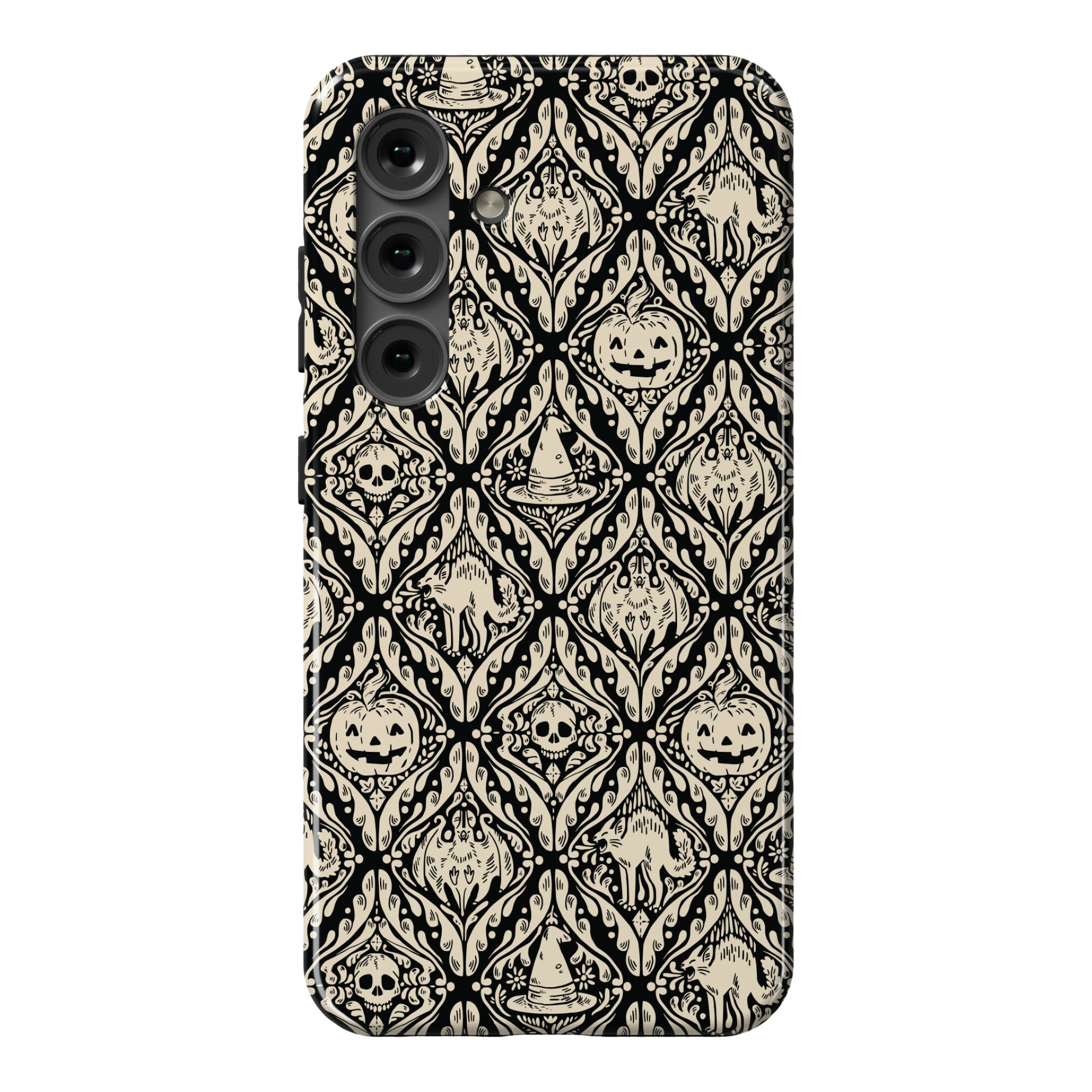 Spooky Vintage Halloween Pattern Phone Case