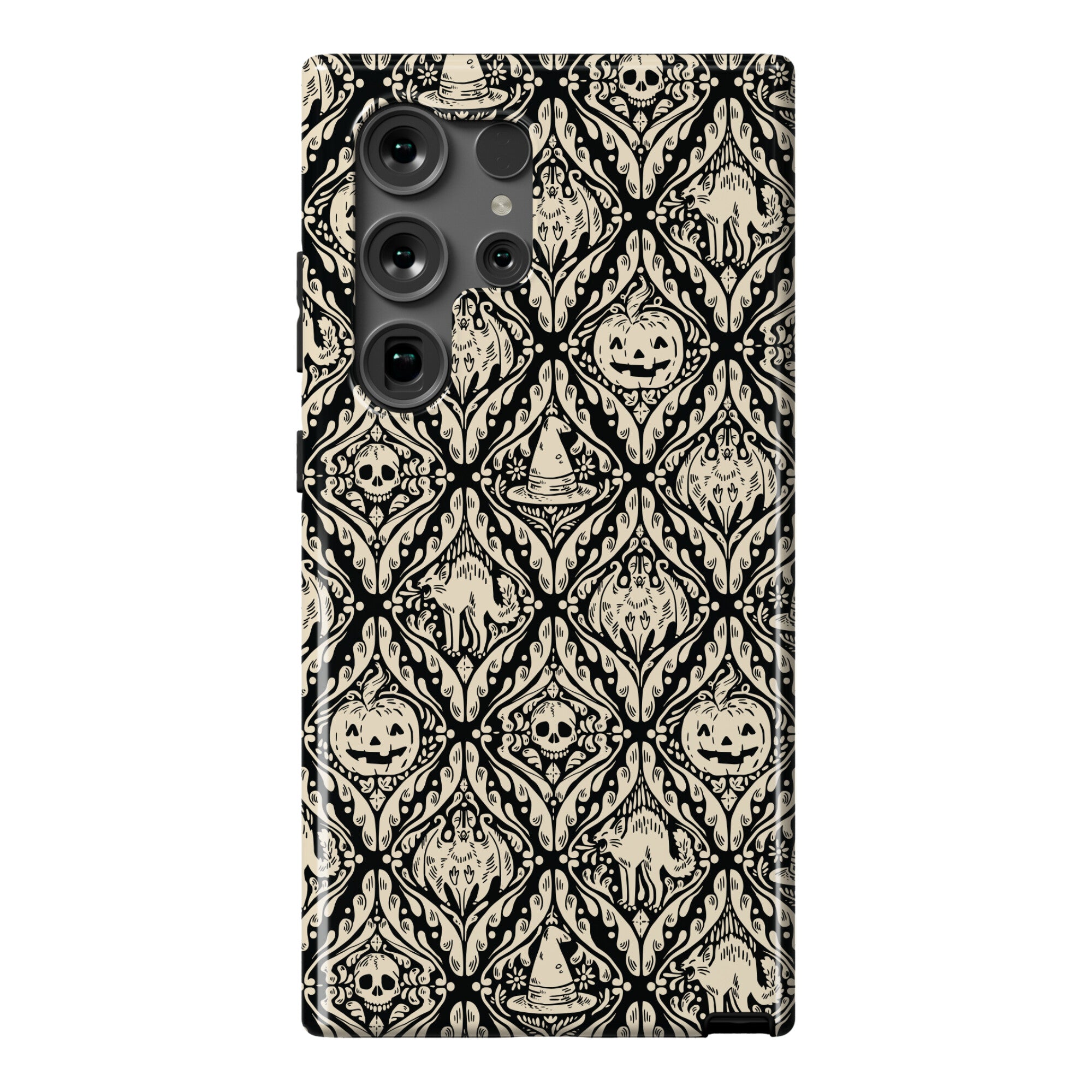 Spooky Vintage Halloween Pattern Phone Case
