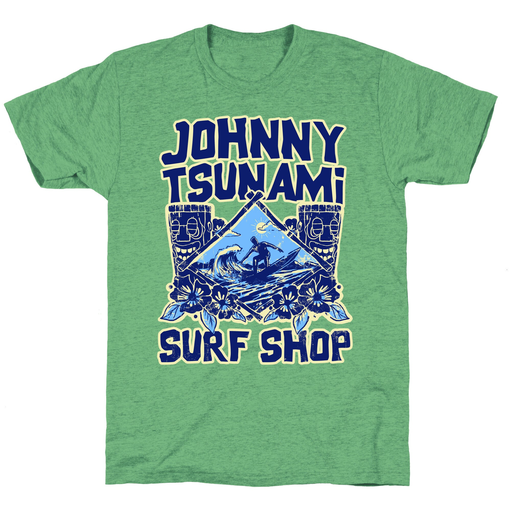 Johnny Tsunami Surf Shop Unisex Triblend Tee