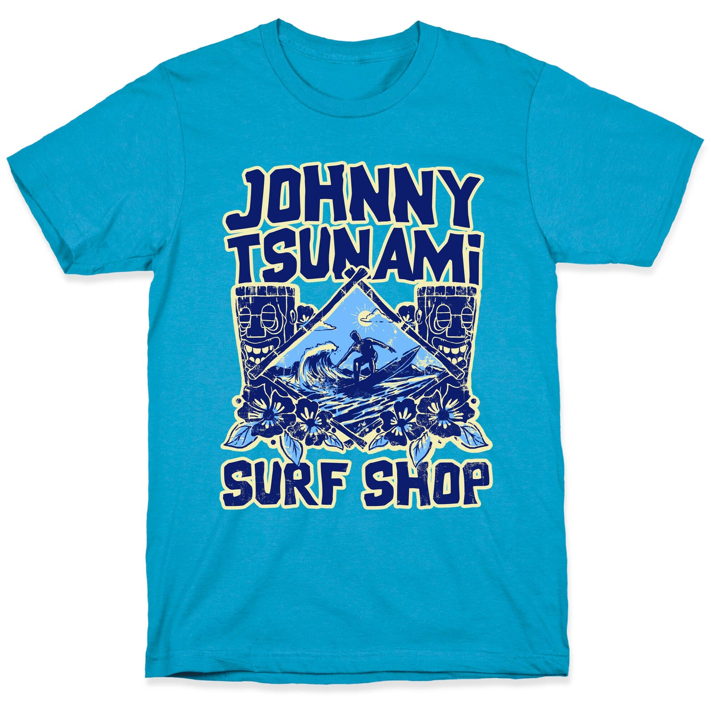 Johnny Tsunami Surf Shop Unisex Triblend Tee