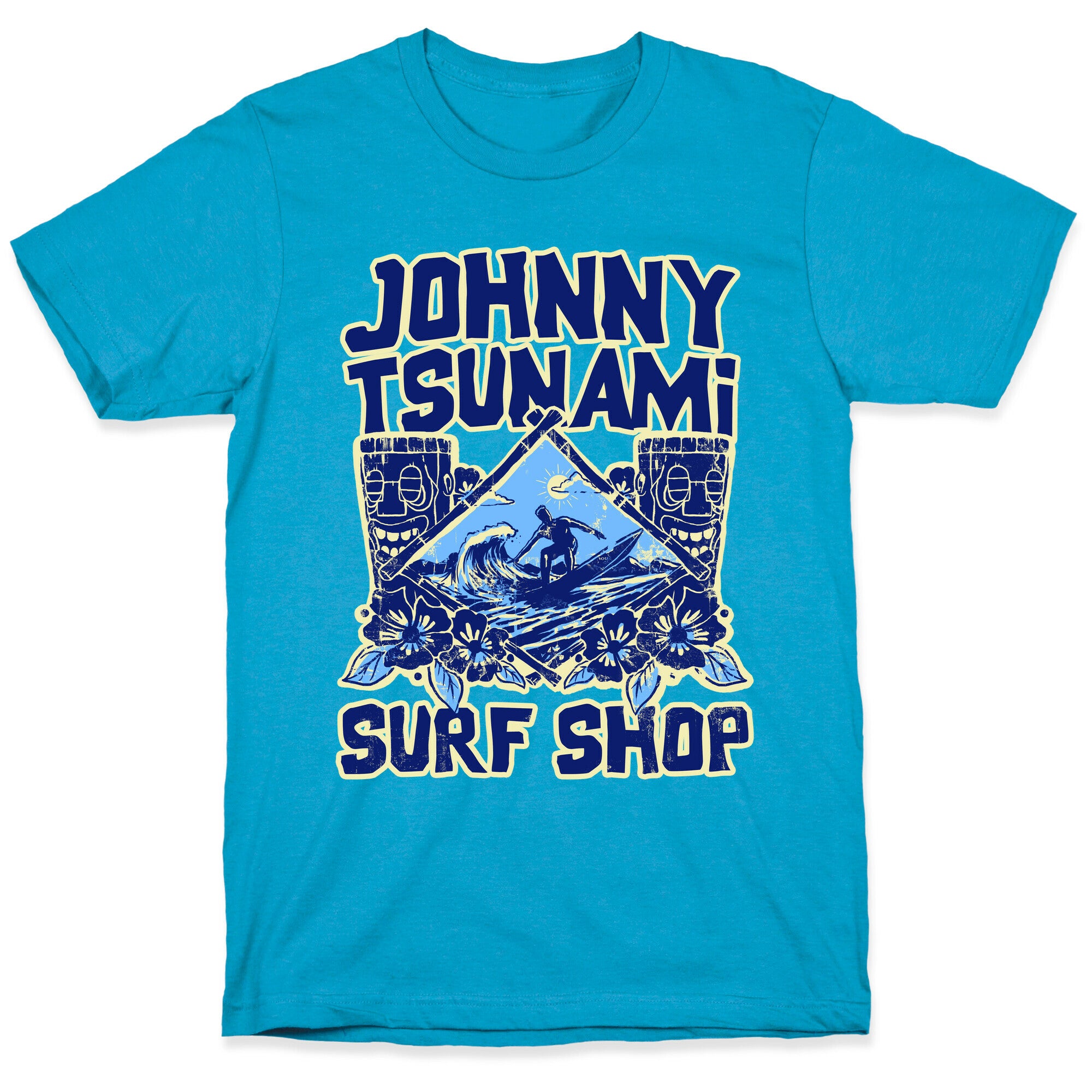 Johnny Tsunami Surf Shop Unisex Triblend Tee
