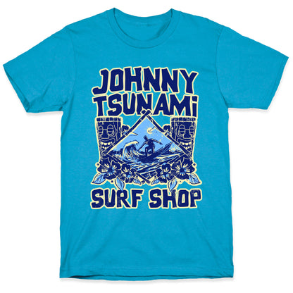 Johnny Tsunami Surf Shop Unisex Triblend Tee