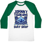 Johnny Tsunami Surf Shop Baseball Tee