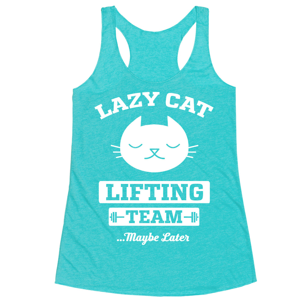 Lazy Cat Lifting Team Racerback Tank