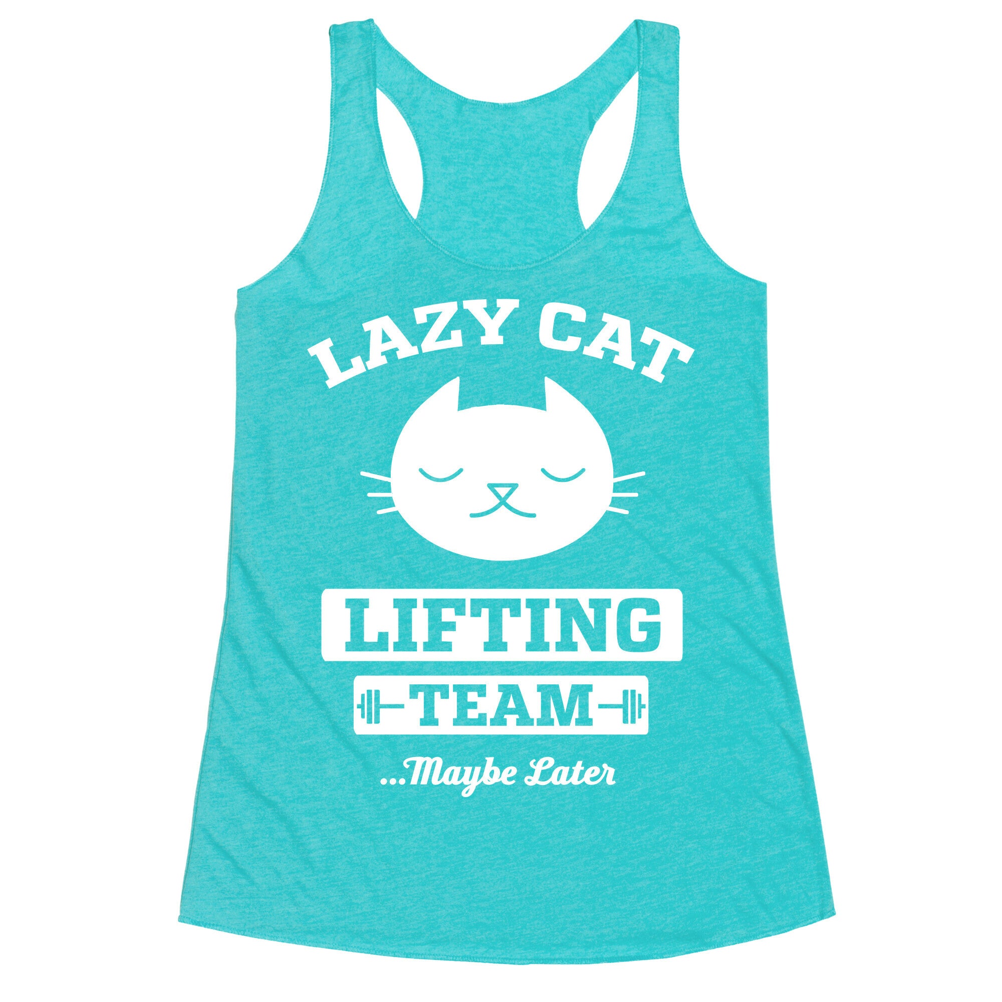 Lazy Cat Lifting Team Racerback Tank