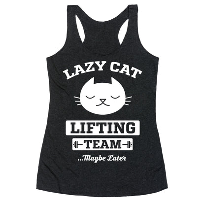 Lazy Cat Lifting Team Racerback Tank