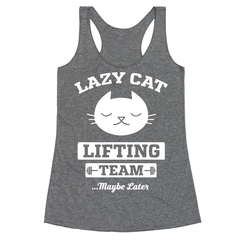 Lazy Cat Lifting Team Racerback Tank