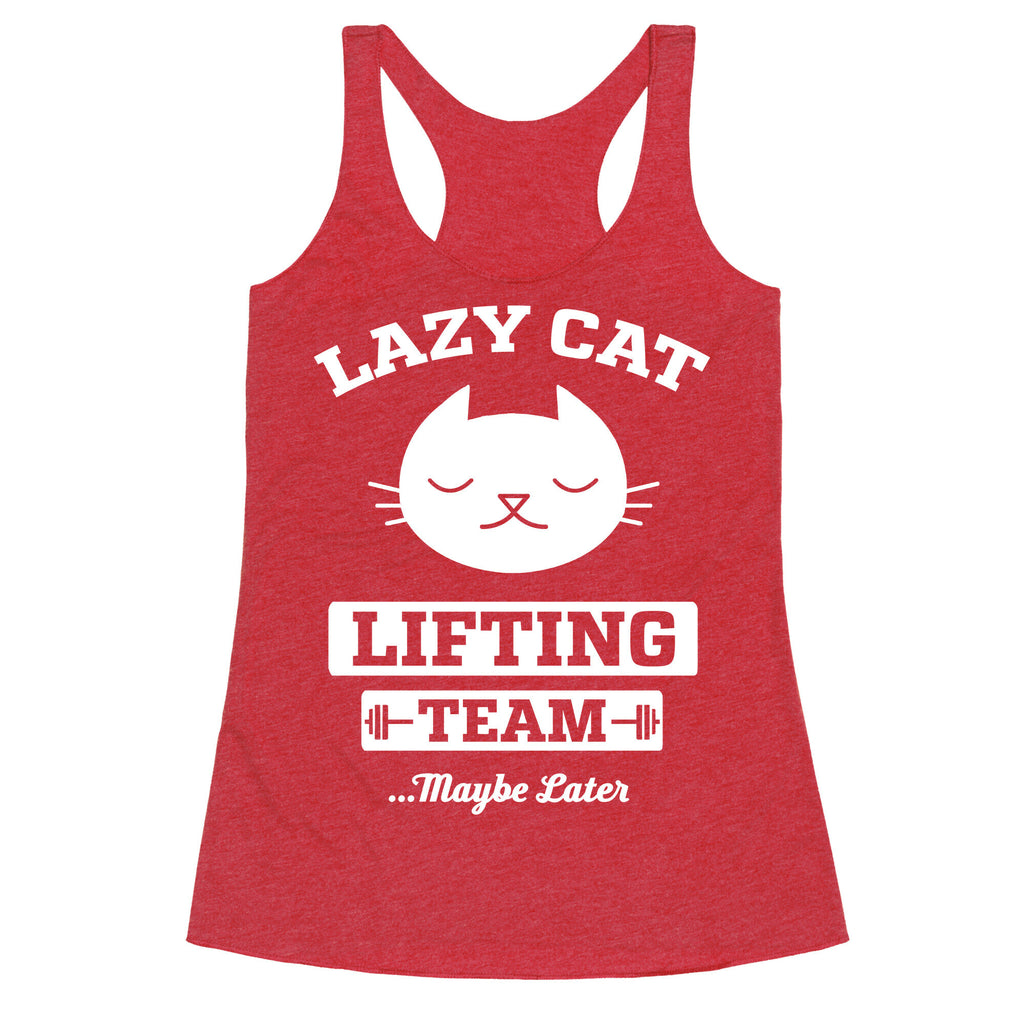 Lazy Cat Lifting Team Racerback Tank