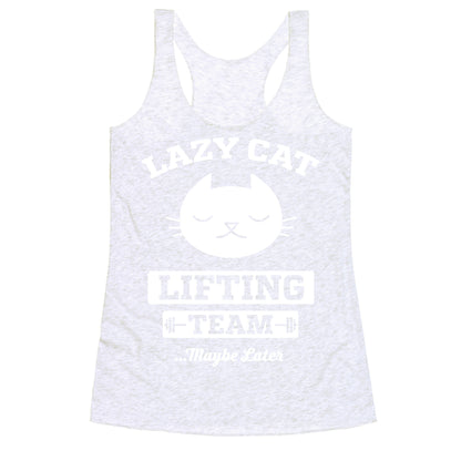 Lazy Cat Lifting Team Racerback Tank