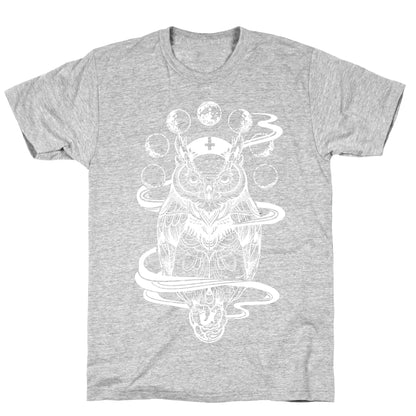 Witch's Owl Under the Phases of the Moon T-Shirt