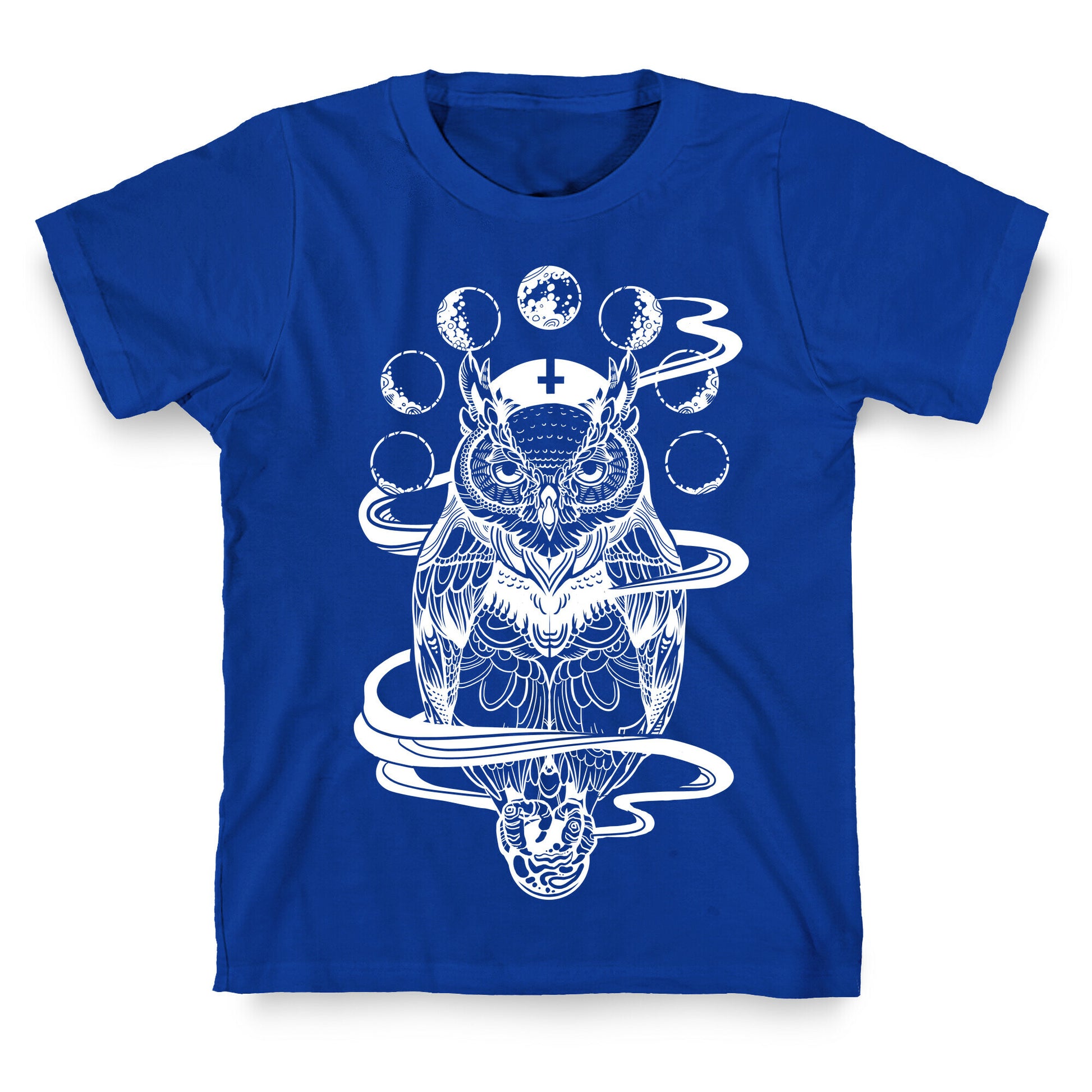 Witch's Owl Under the Phases of the Moon T-Shirt