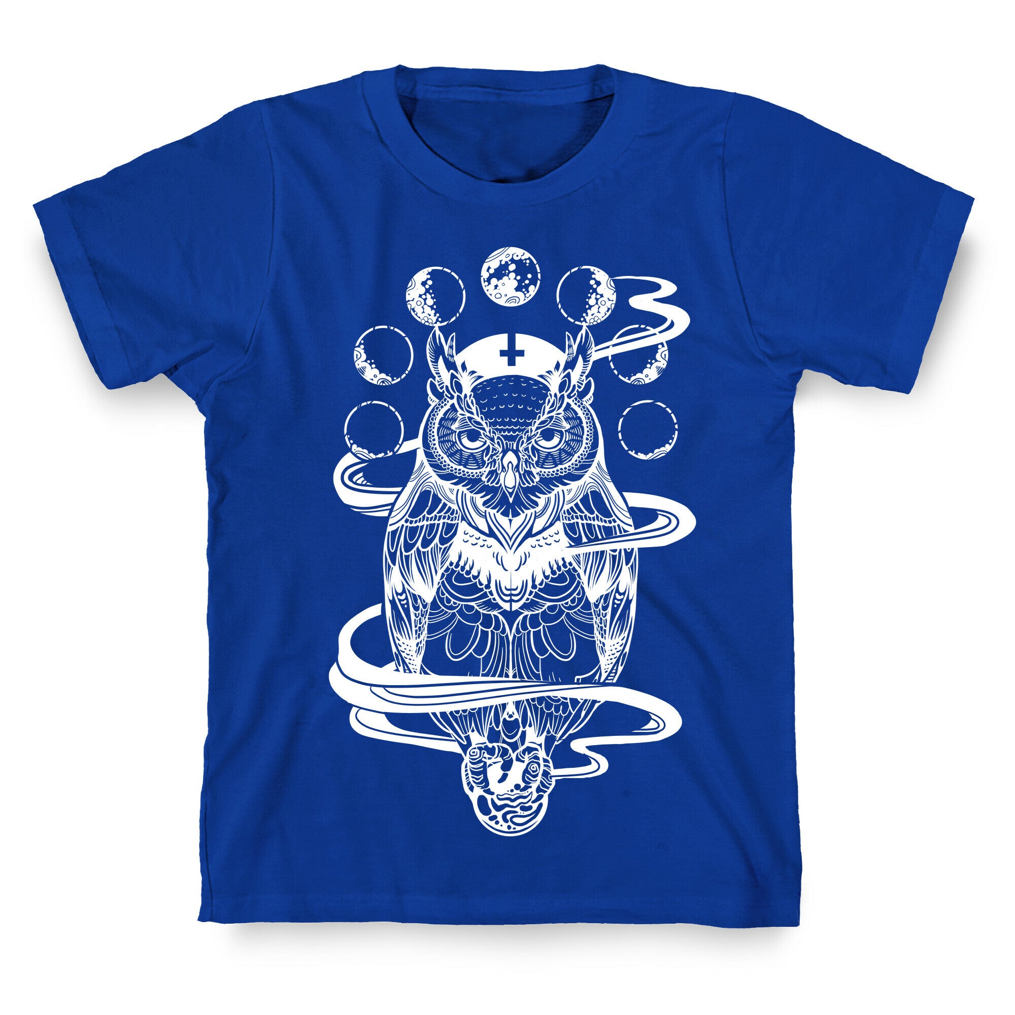 Witch's Owl Under the Phases of the Moon T-Shirt