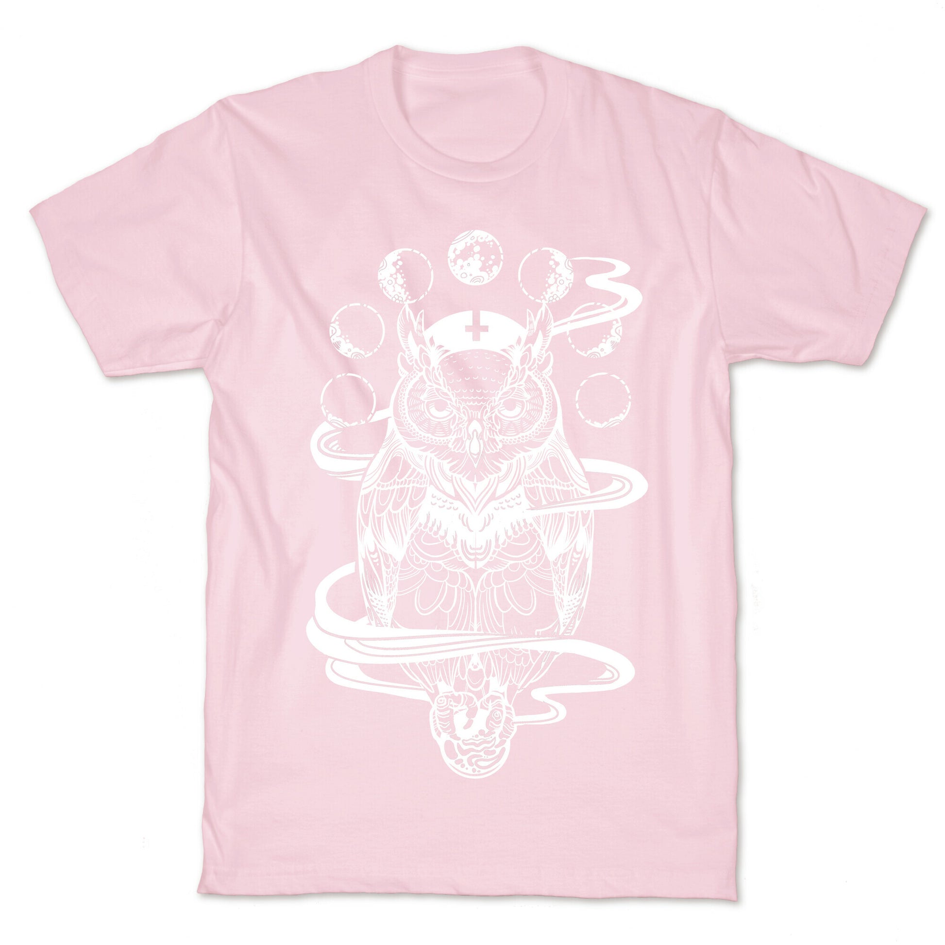 Witch's Owl Under the Phases of the Moon T-Shirt
