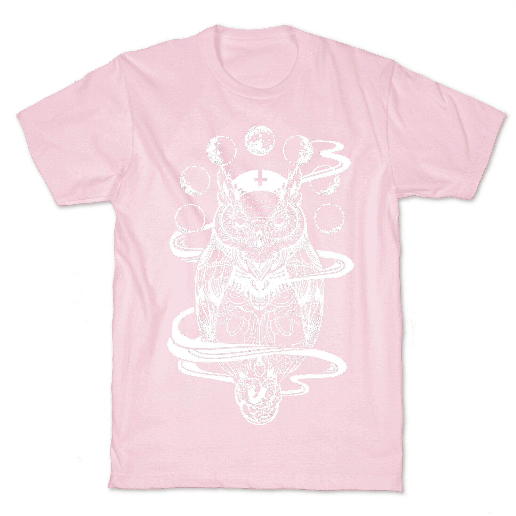Witch's Owl Under the Phases of the Moon T-Shirt