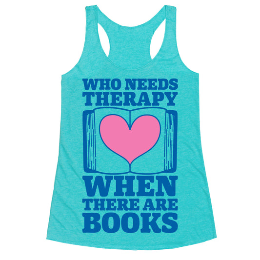 Book Therapy Racerback Tank