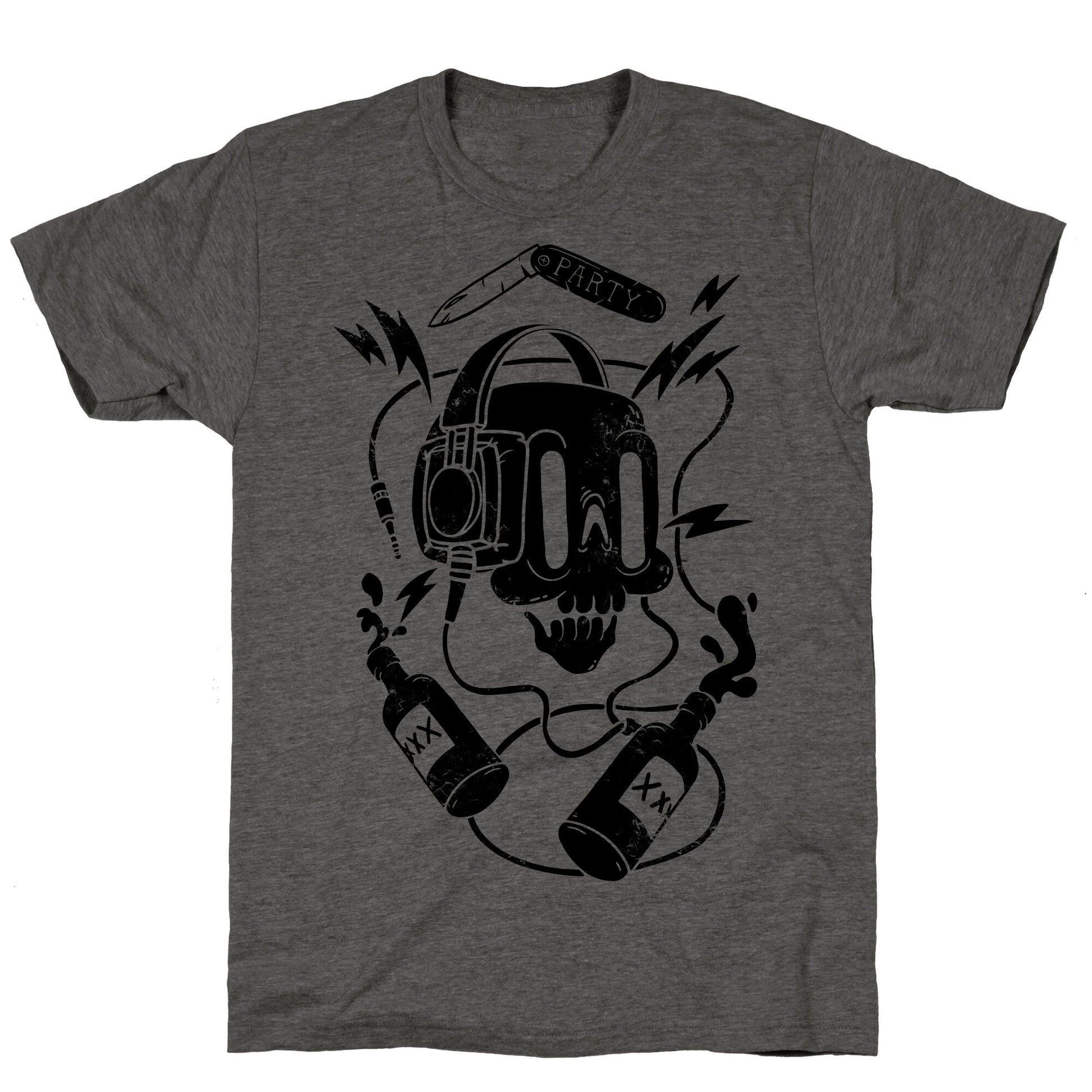 Party Skull Unisex Triblend Tee