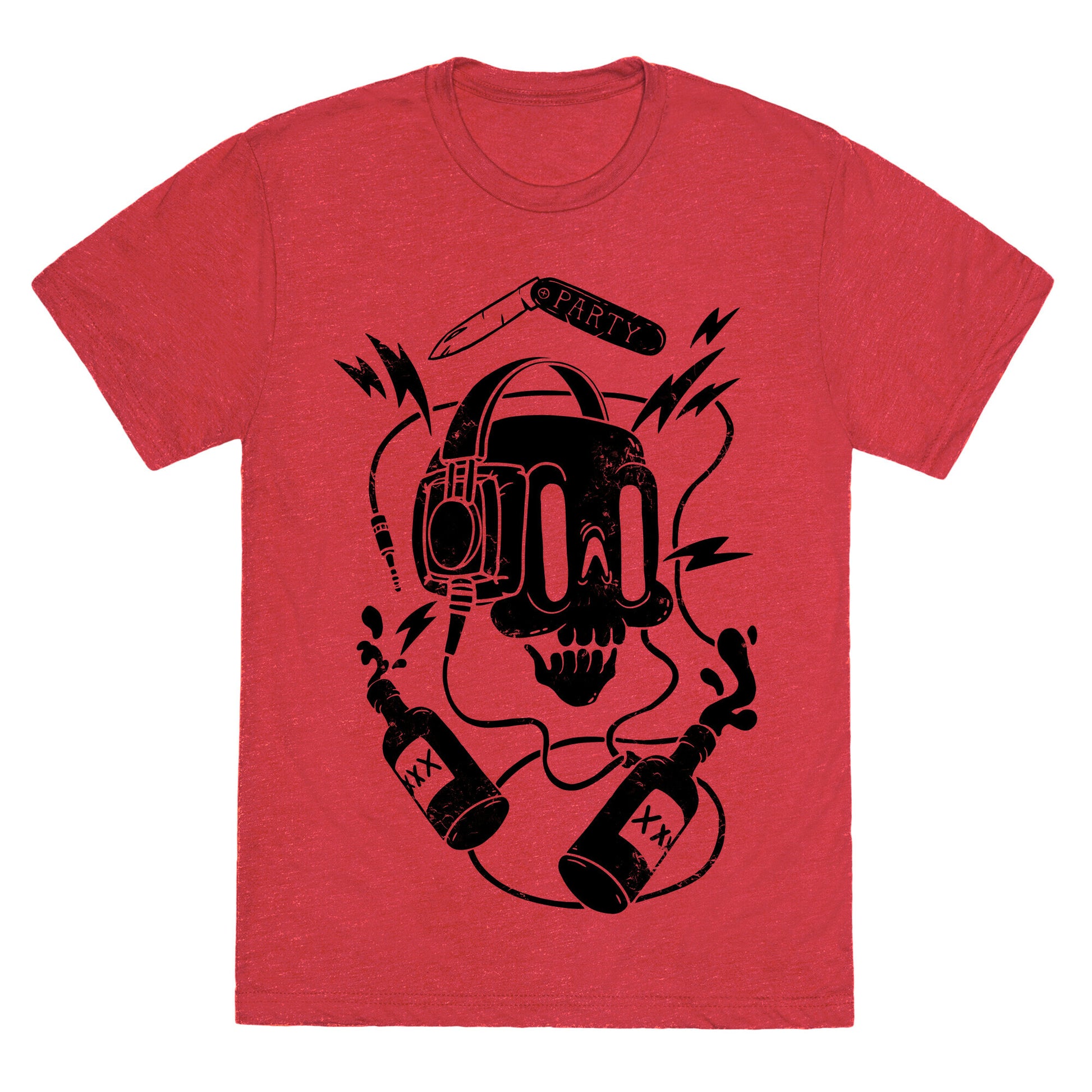 Party Skull Unisex Triblend Tee