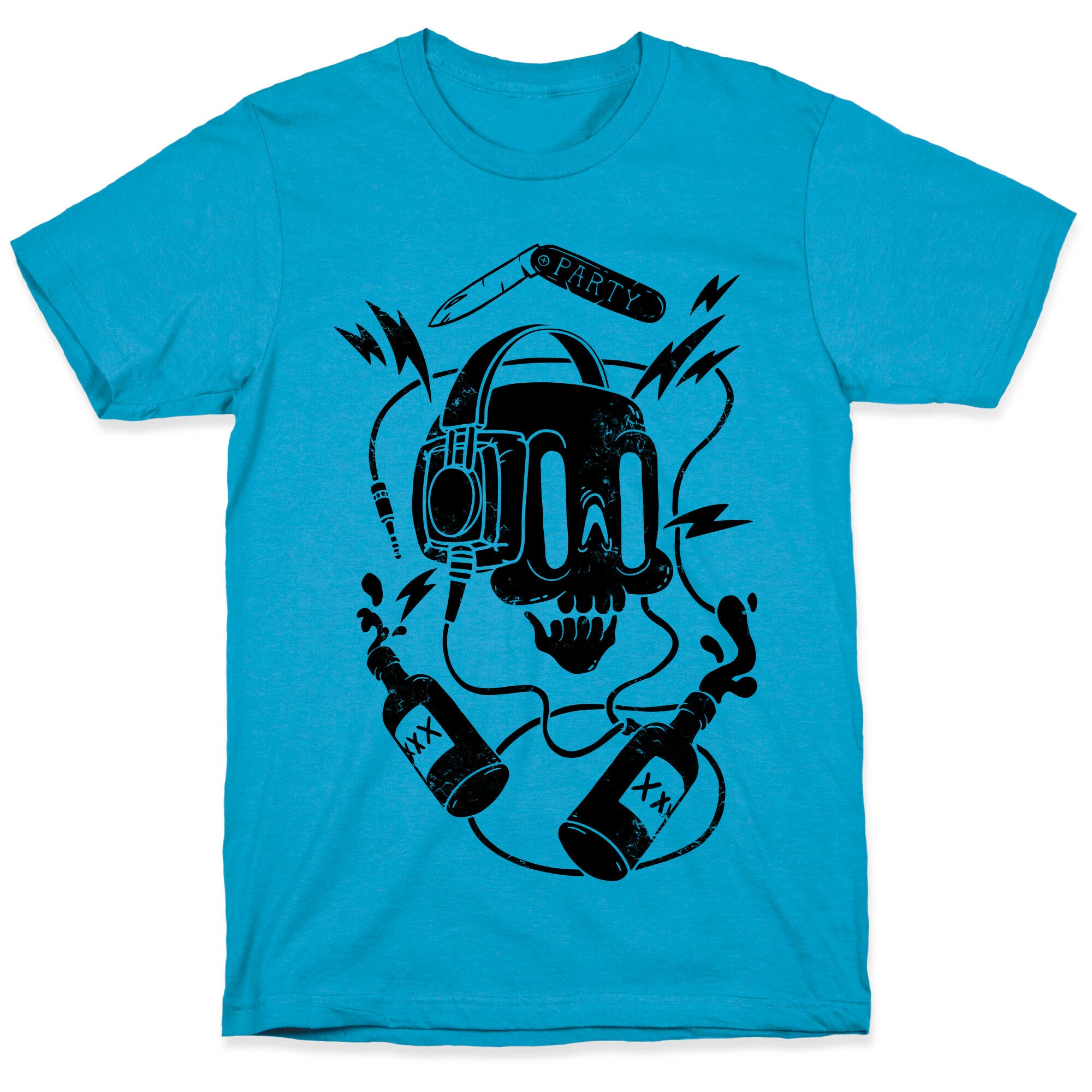 Party Skull Unisex Triblend Tee