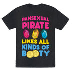 Pansexual Pirate Likes All Kinds Of Booty Unisex Triblend Tee