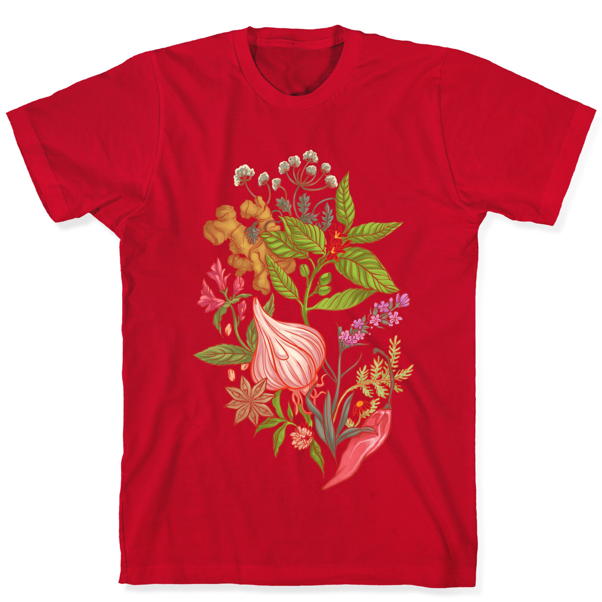 Chef's Botanical Herbs and Spices T-Shirt